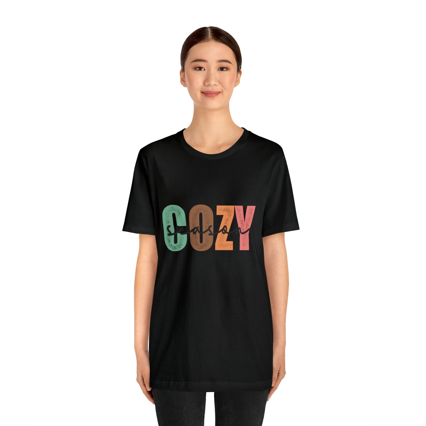 Cozy Season Cotton Blend Unisex Jersey Short Sleeve Tee Season Shirt Cozy Tshirt