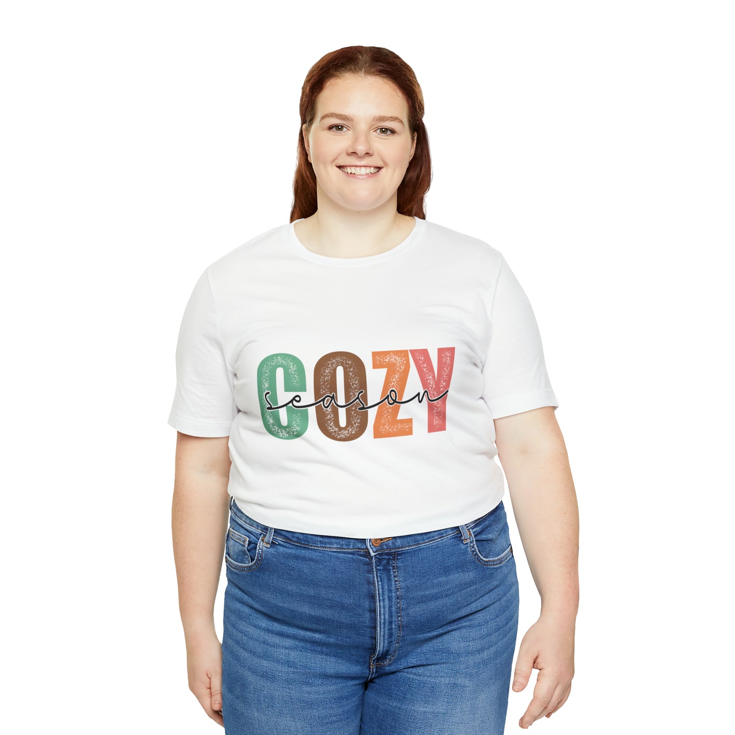 Cozy Season Cotton Blend Unisex Jersey Short Sleeve Tee Season Shirt Cozy Tshirt