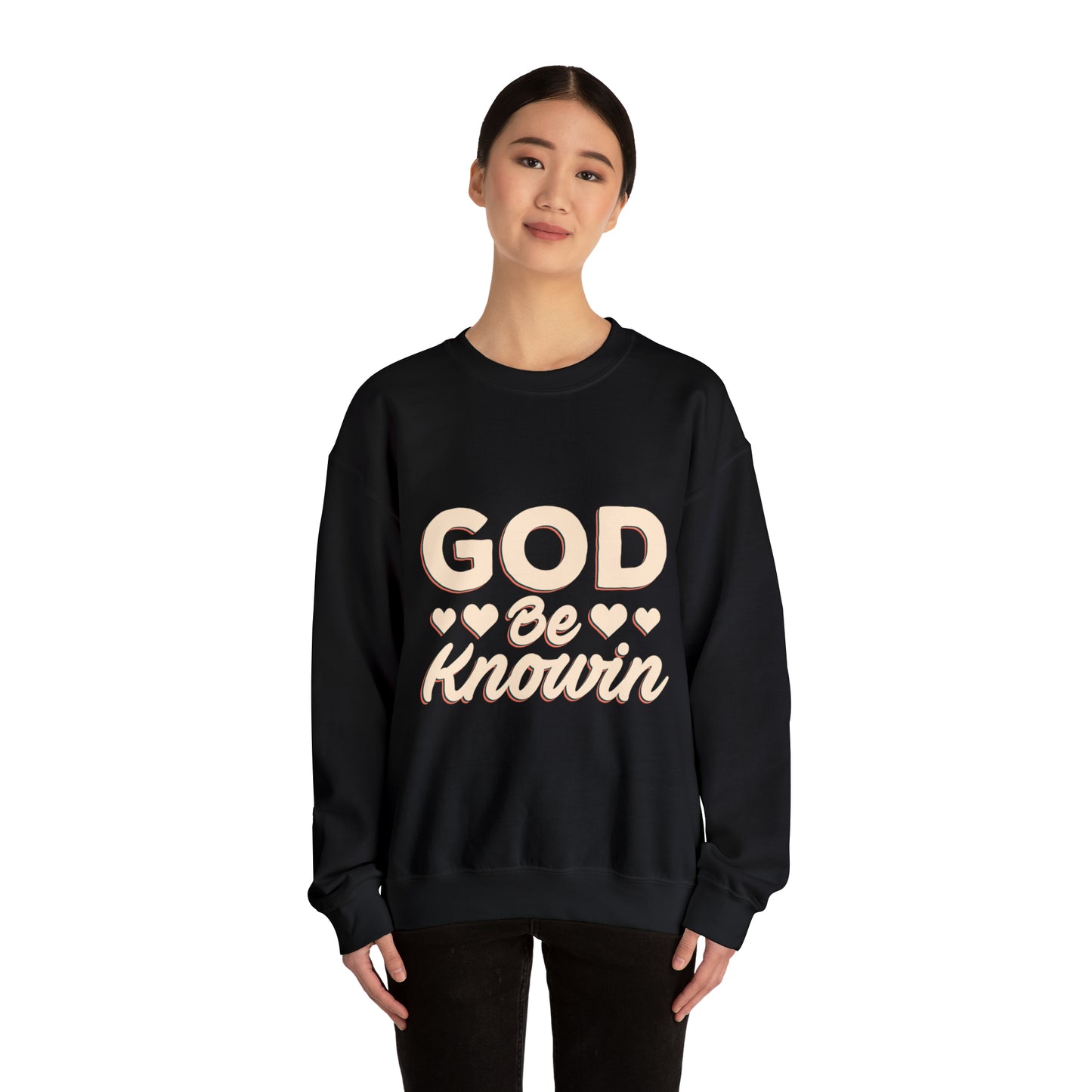 God be knowin cotton Unisex Heavy Blend God knowin Crewneck Sweatshirt