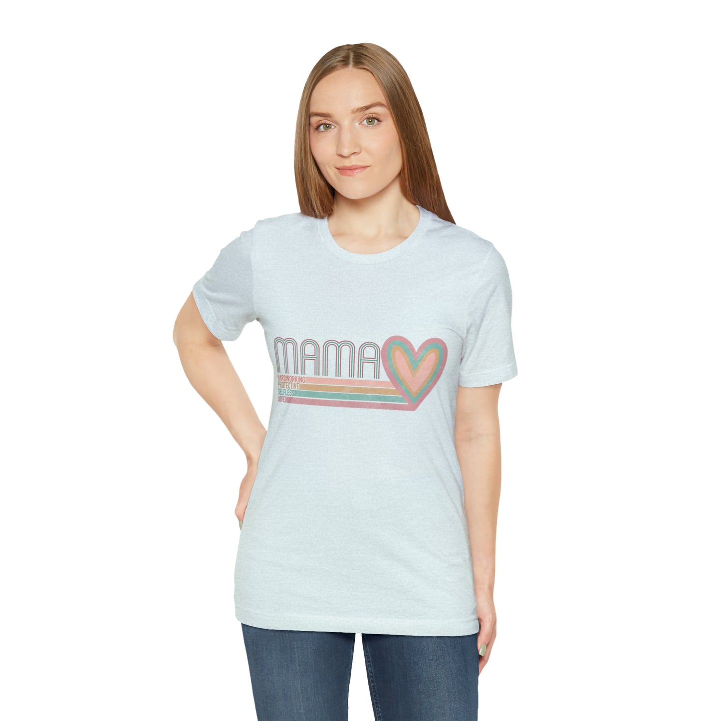Mama Love Cotton Blend Unisex Jersey Short Sleeve Tee Love Shirt