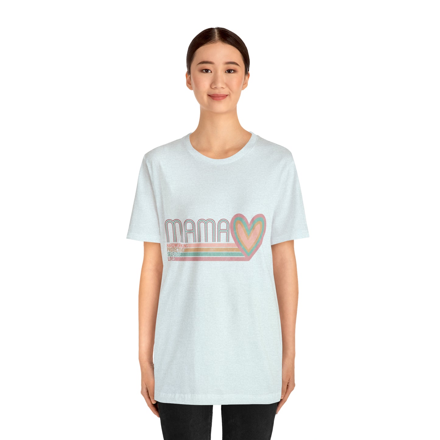 Mama Love Cotton Blend Unisex Jersey Short Sleeve Tee Love Shirt