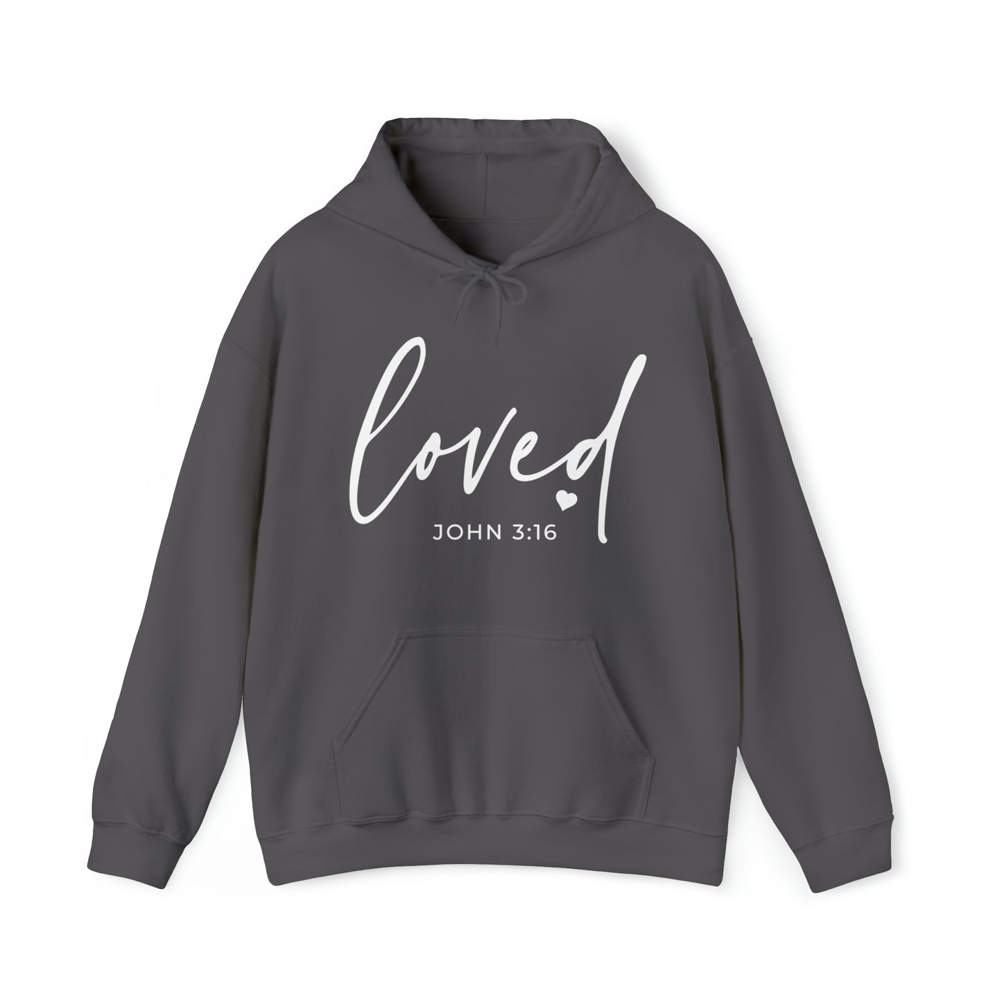 Loved Cotton Blend Unisex Heavy Blend Happiness Hooded Sweatshirt
