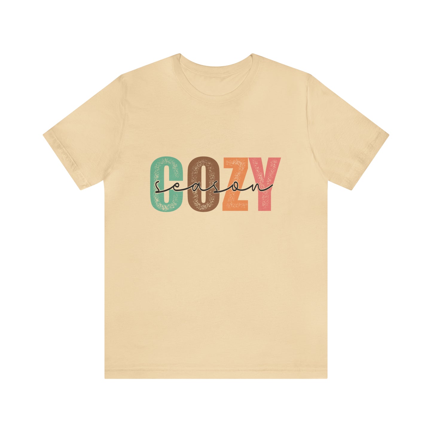 Cozy Season Cotton Blend Unisex Jersey Short Sleeve Tee Season Shirt Cozy Tshirt