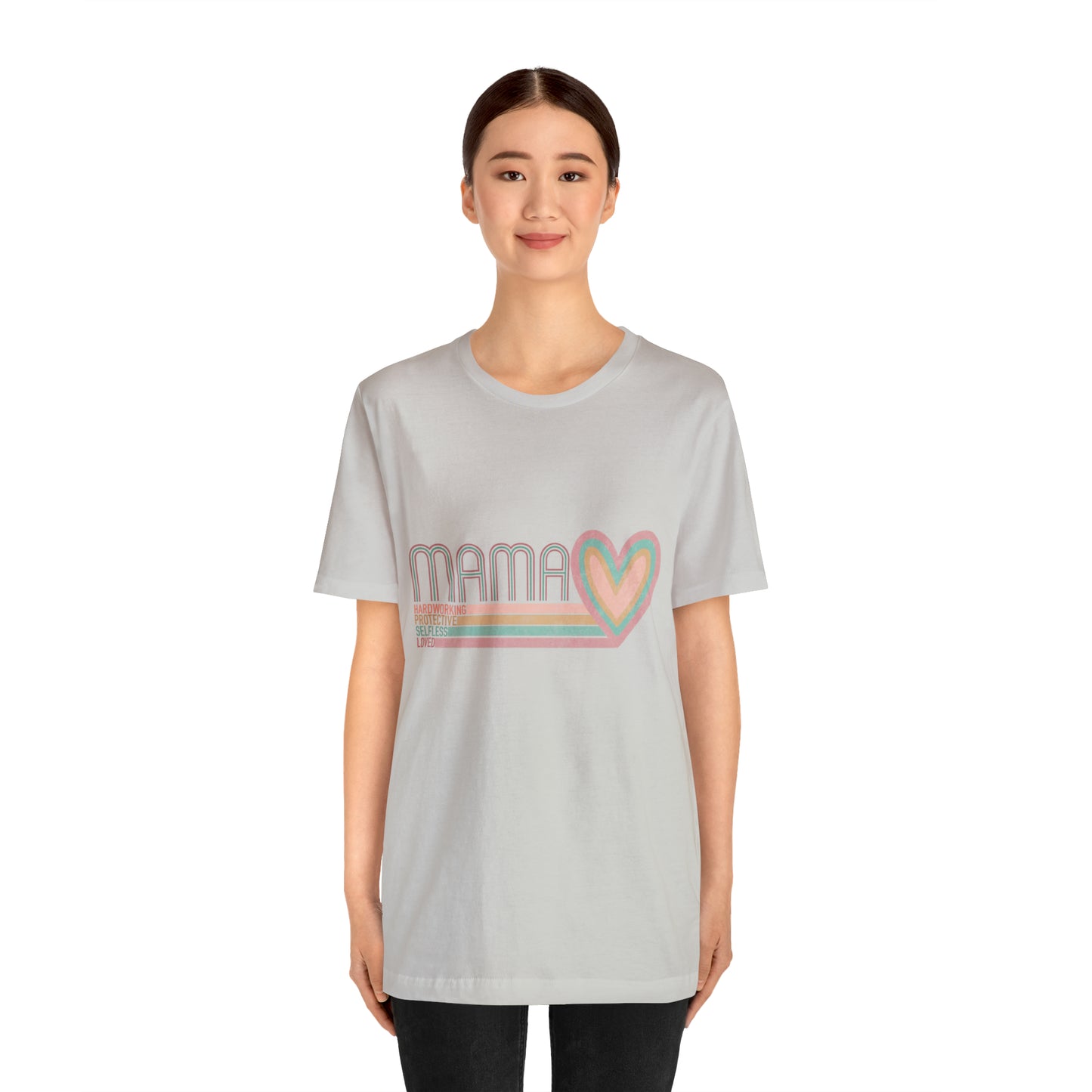 Mama Love Cotton Blend Unisex Jersey Short Sleeve Tee Love Shirt