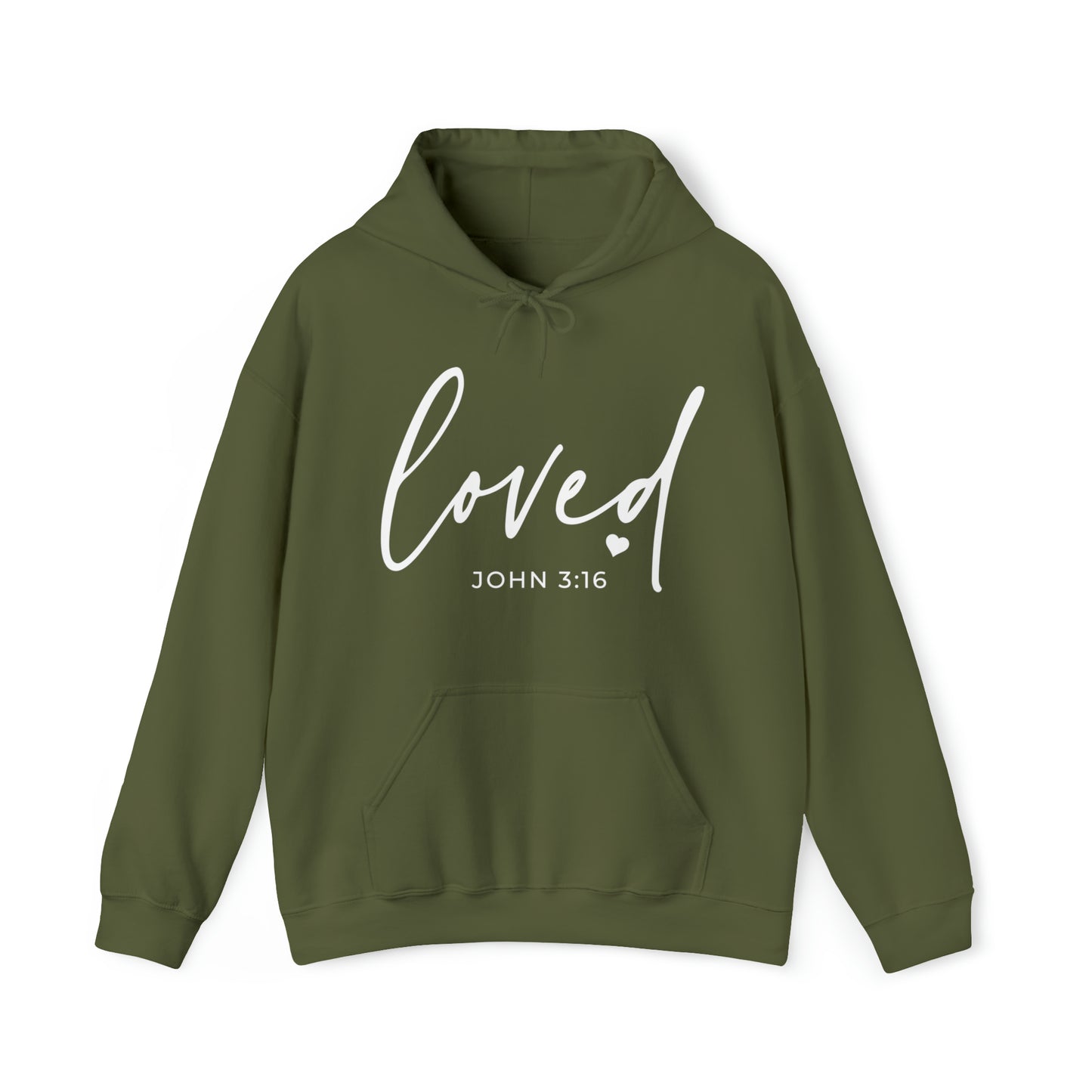 Loved Cotton Blend Unisex Heavy Blend Happiness Hooded Sweatshirt