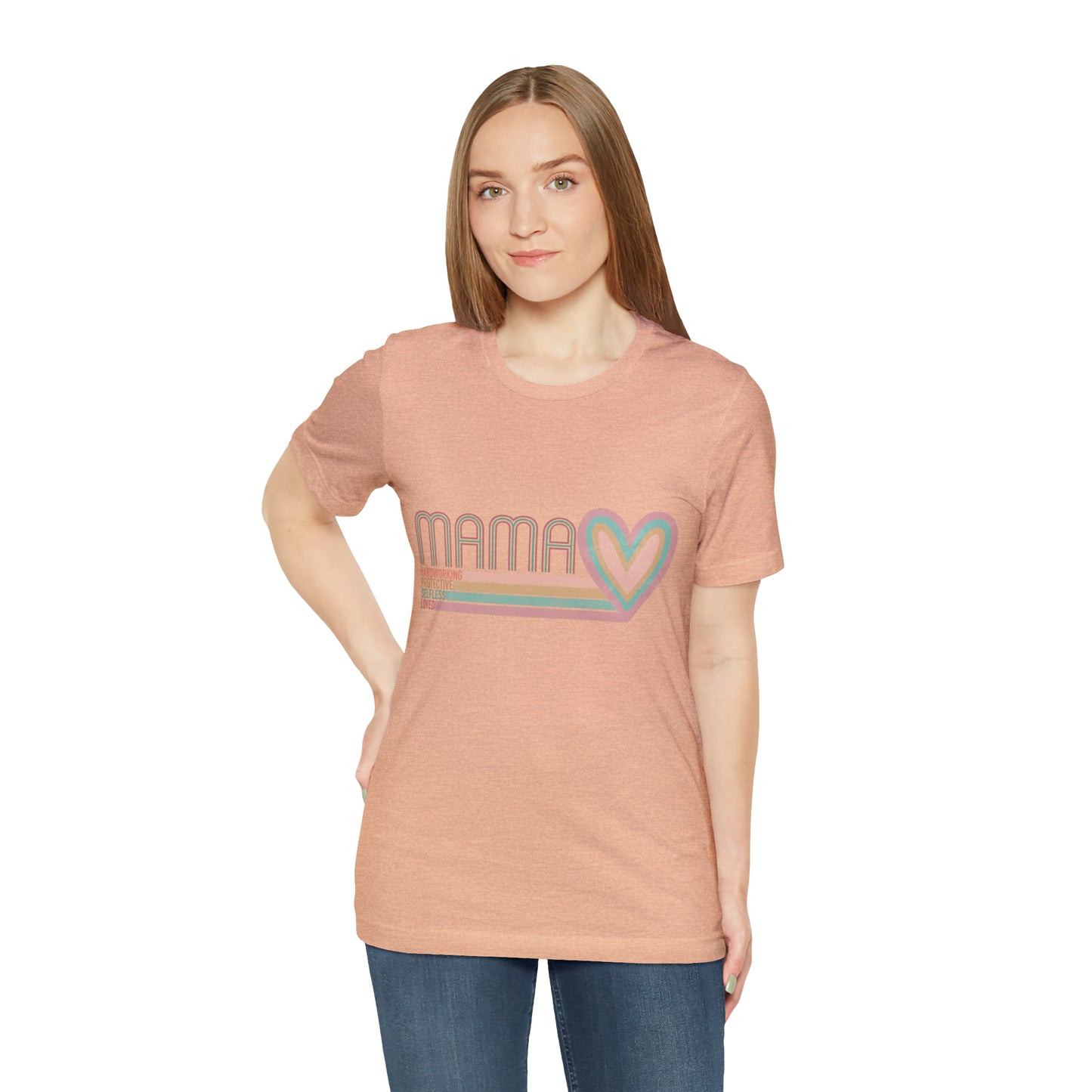 Mama Love Cotton Blend Unisex Jersey Short Sleeve Tee Love Shirt