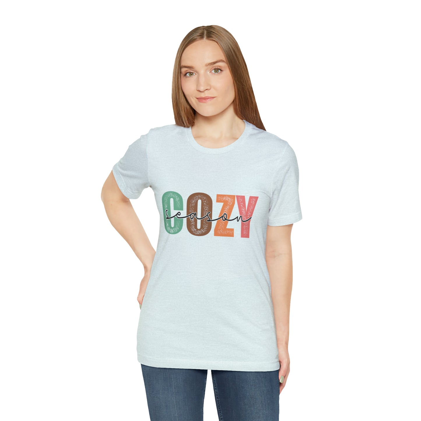 Cozy Season Cotton Blend Unisex Jersey Short Sleeve Tee Season Shirt Cozy Tshirt