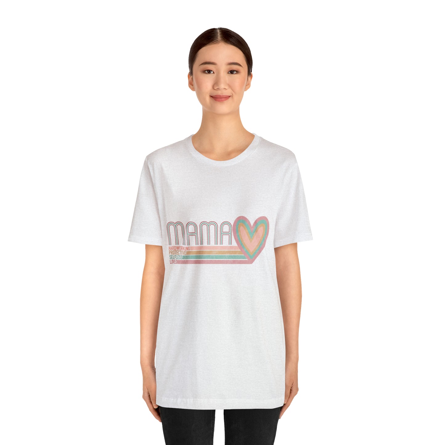 Mama Love Cotton Blend Unisex Jersey Short Sleeve Tee Love Shirt