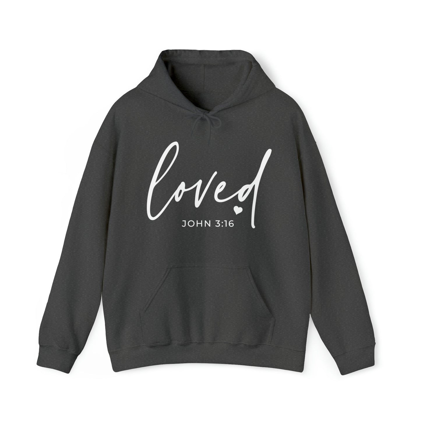 Loved Cotton Blend Unisex Heavy Blend Happiness Hooded Sweatshirt