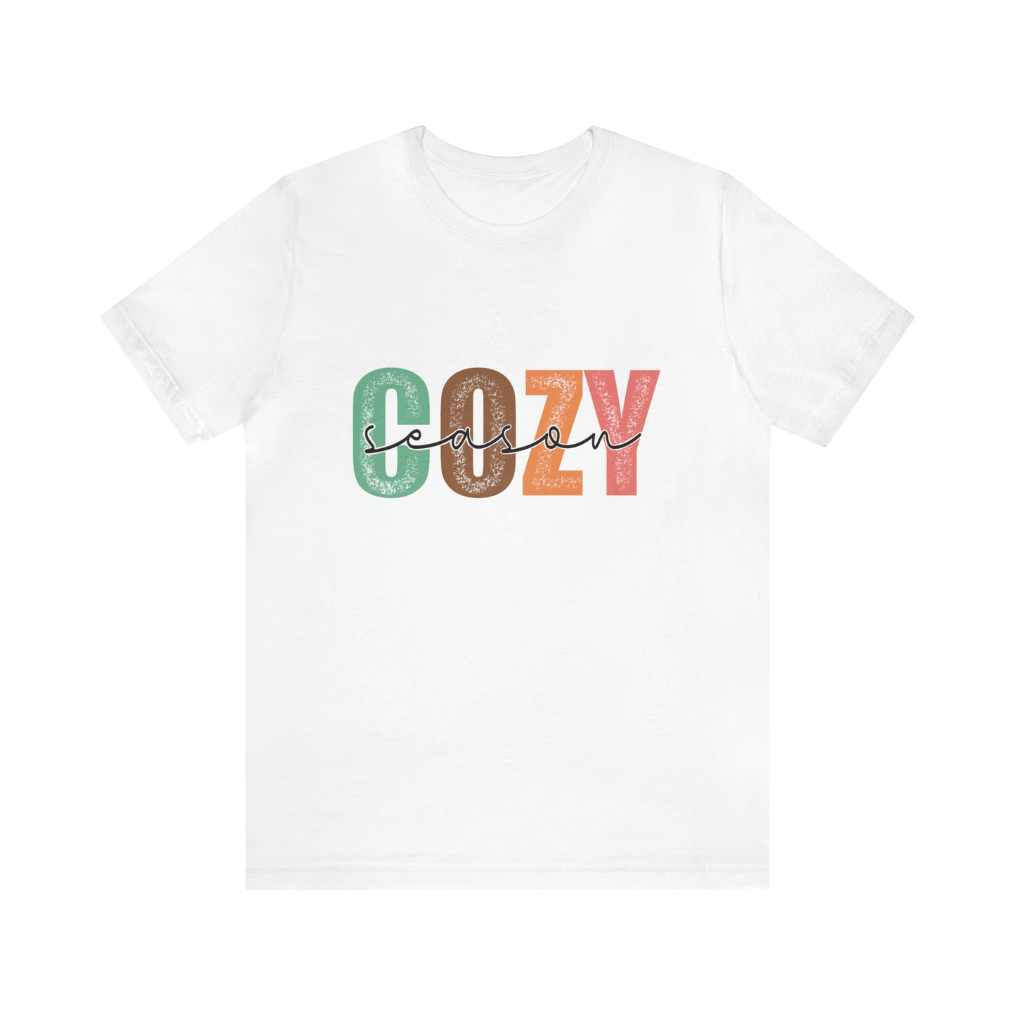 Cozy Season Cotton Blend Unisex Jersey Short Sleeve Tee Season Shirt Cozy Tshirt