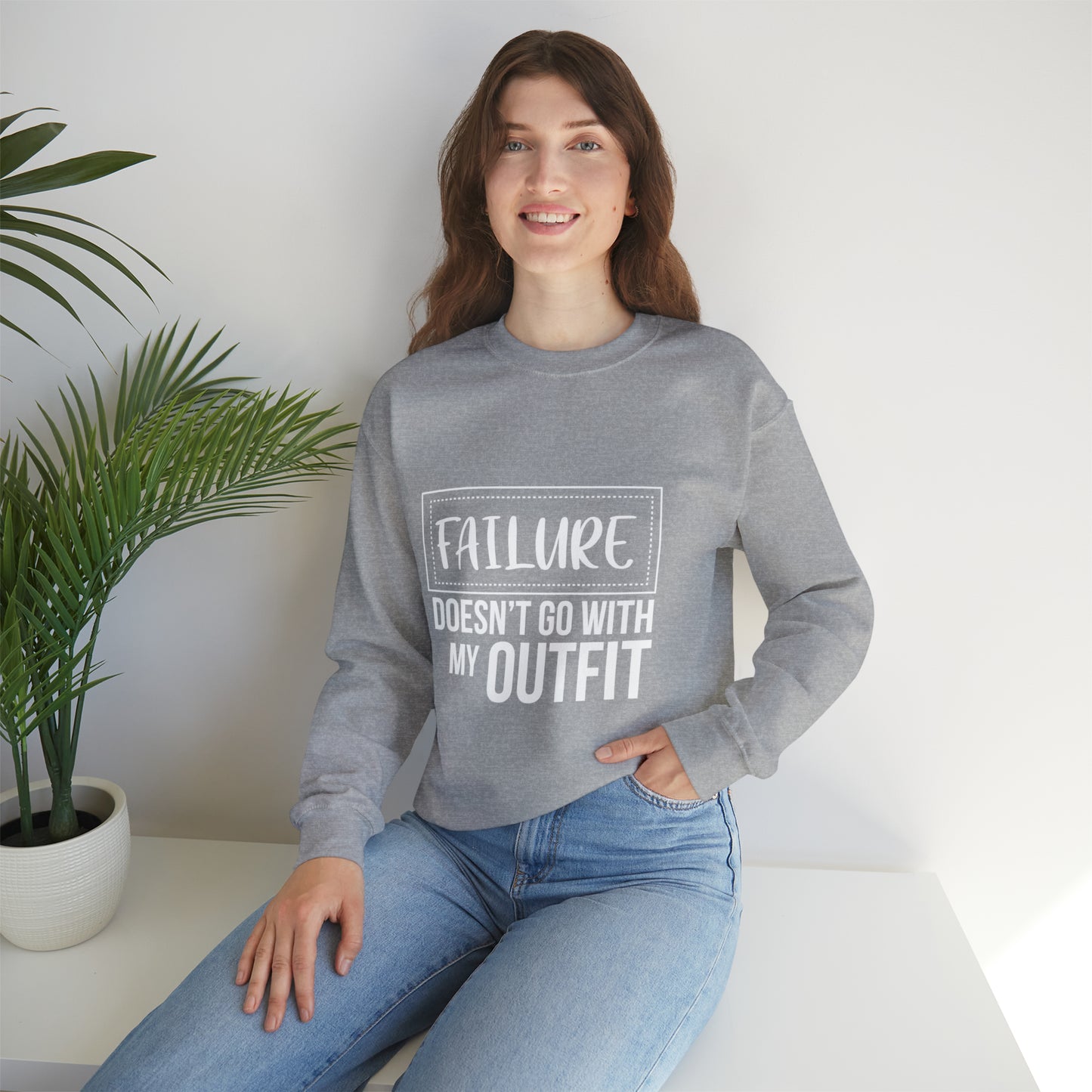 Failure doesn't go with my outfit Unisex Heavy Blend Outfit Crewneck Sweatshirt