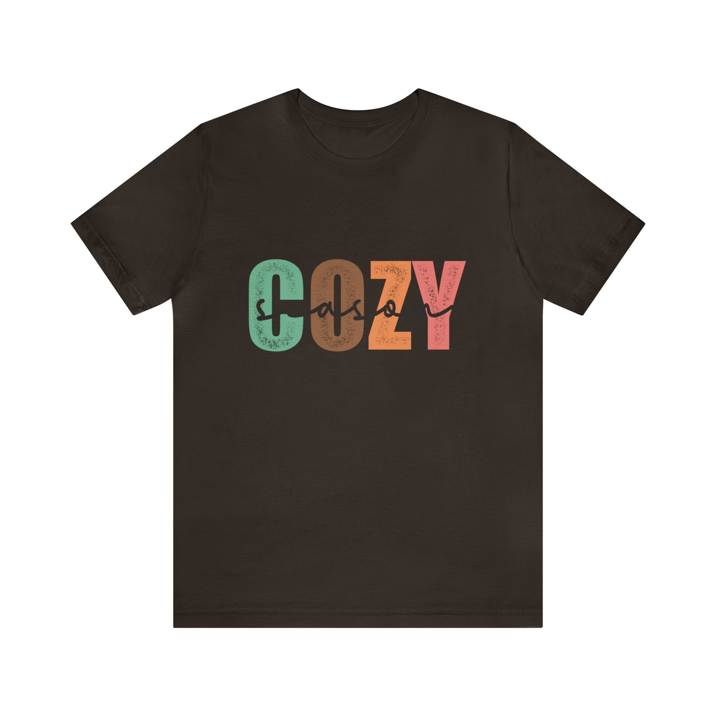 Cozy Season Cotton Blend Unisex Jersey Short Sleeve Tee Season Shirt Cozy Tshirt