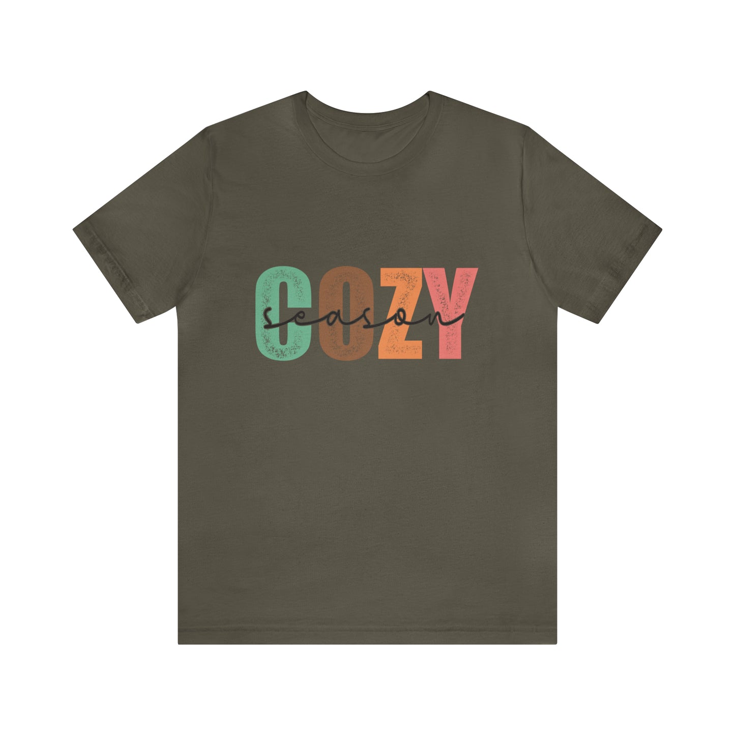 Cozy Season Cotton Blend Unisex Jersey Short Sleeve Tee Season Shirt Cozy Tshirt