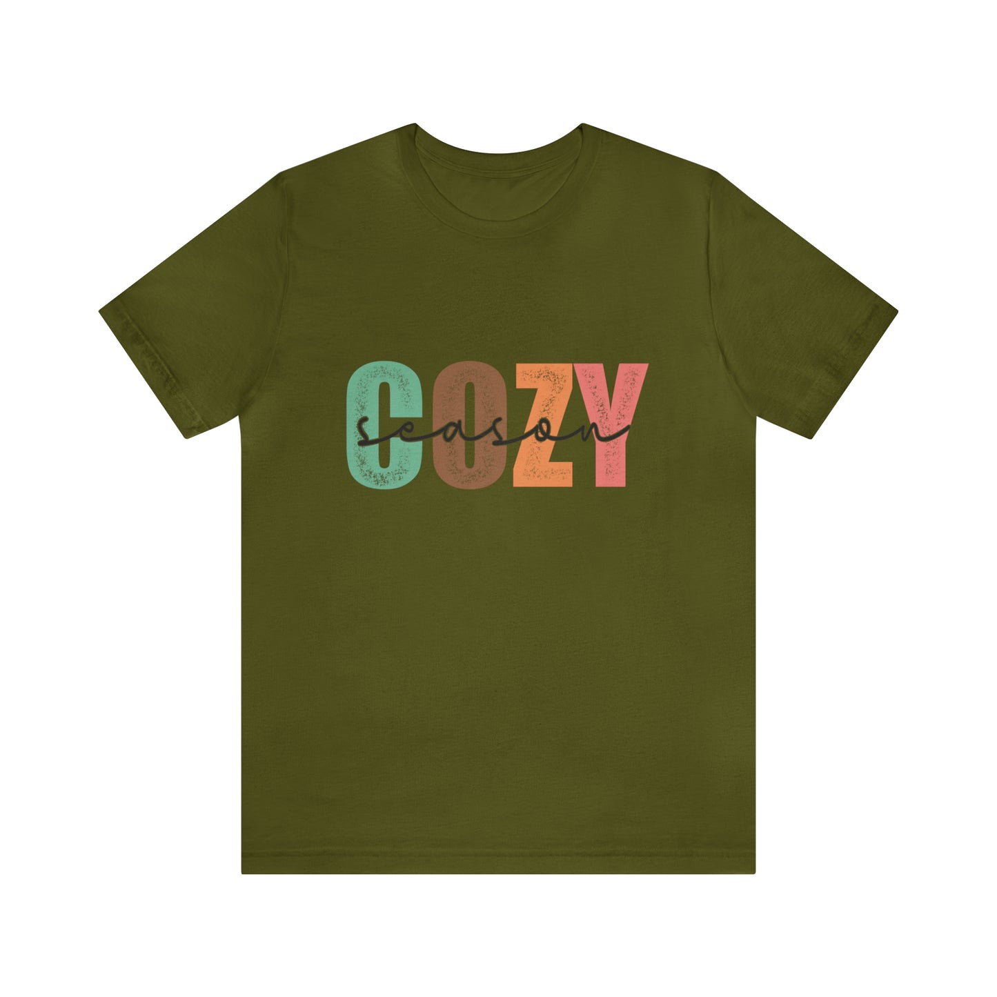 Cozy Season Cotton Blend Unisex Jersey Short Sleeve Tee Season Shirt Cozy Tshirt
