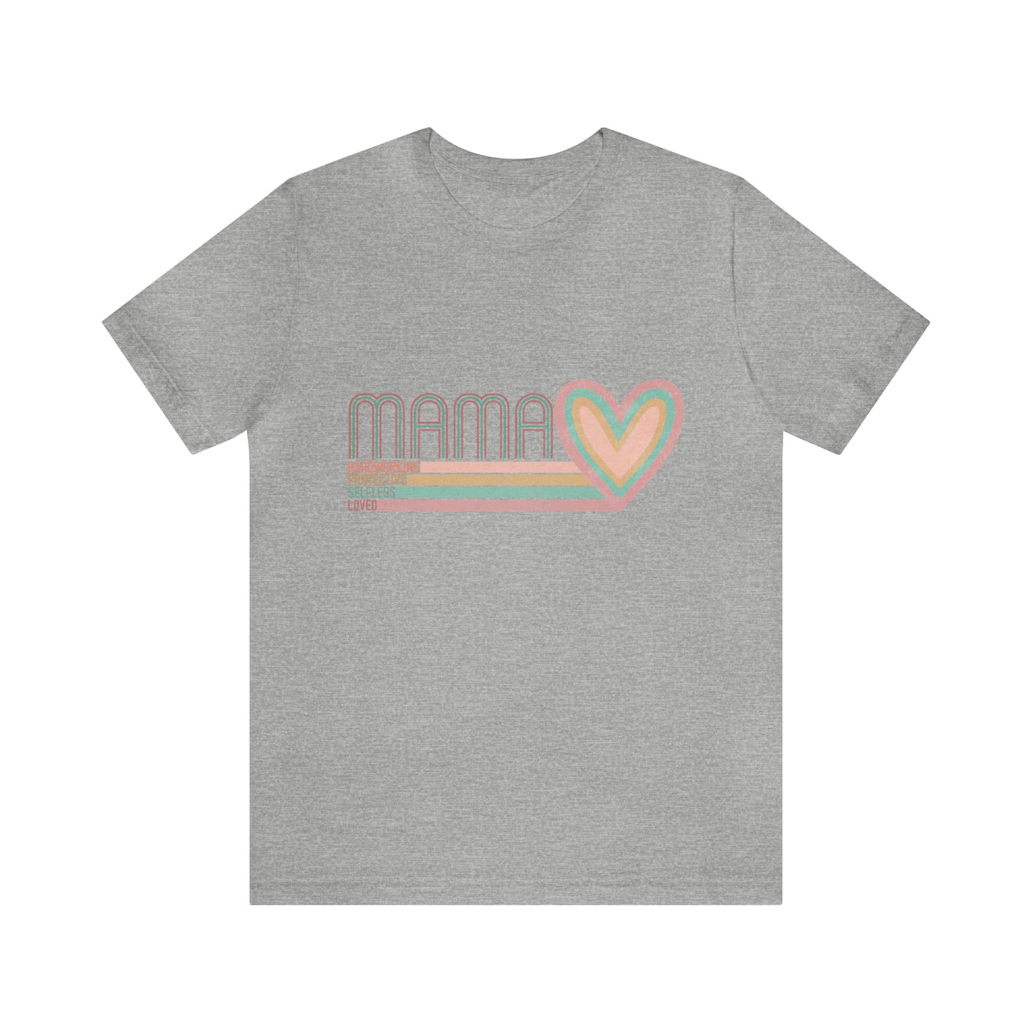 Mama Love Cotton Blend Unisex Jersey Short Sleeve Tee Love Shirt