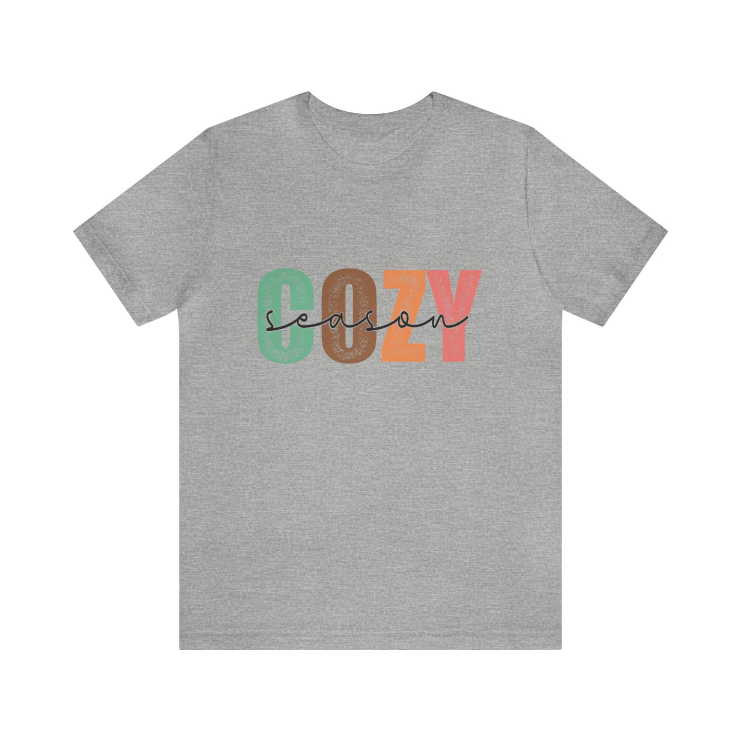 Cozy Season Cotton Blend Unisex Jersey Short Sleeve Tee Season Shirt Cozy Tshirt