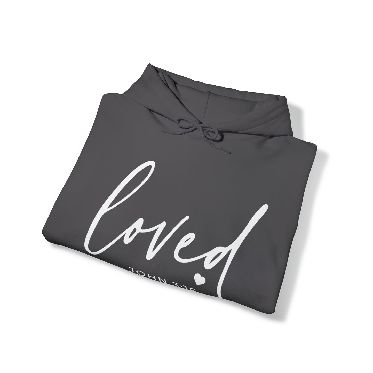 Loved Cotton Blend Unisex Heavy Blend Happiness Hooded Sweatshirt