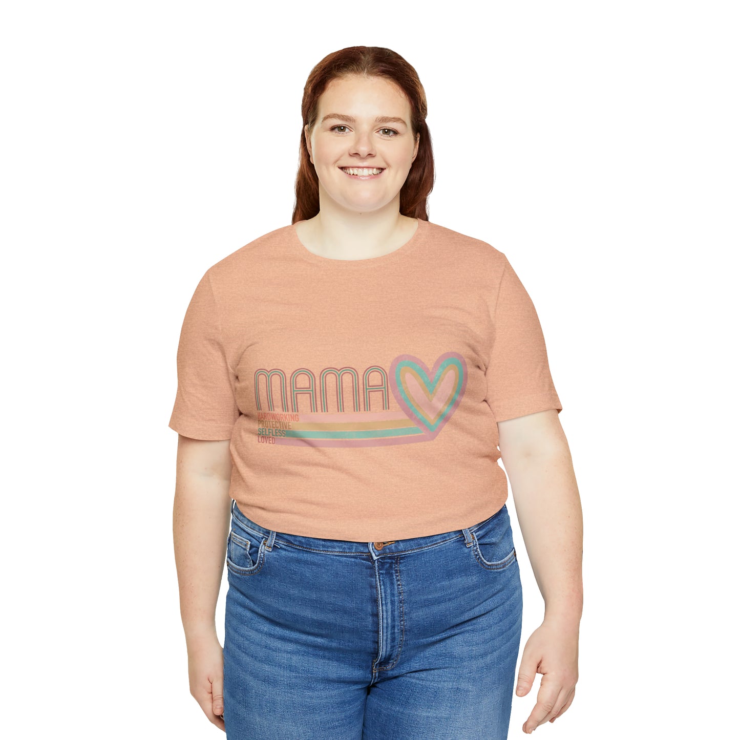 Mama Love Cotton Blend Unisex Jersey Short Sleeve Tee Love Shirt