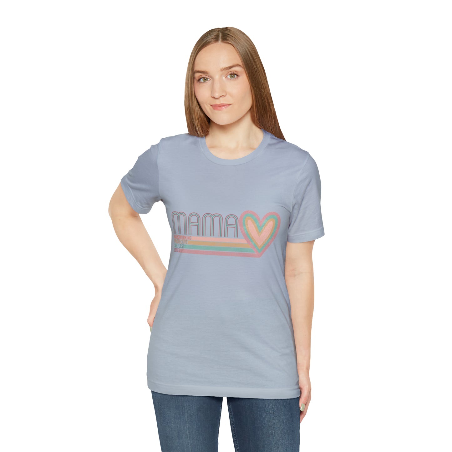 Mama Love Cotton Blend Unisex Jersey Short Sleeve Tee Love Shirt