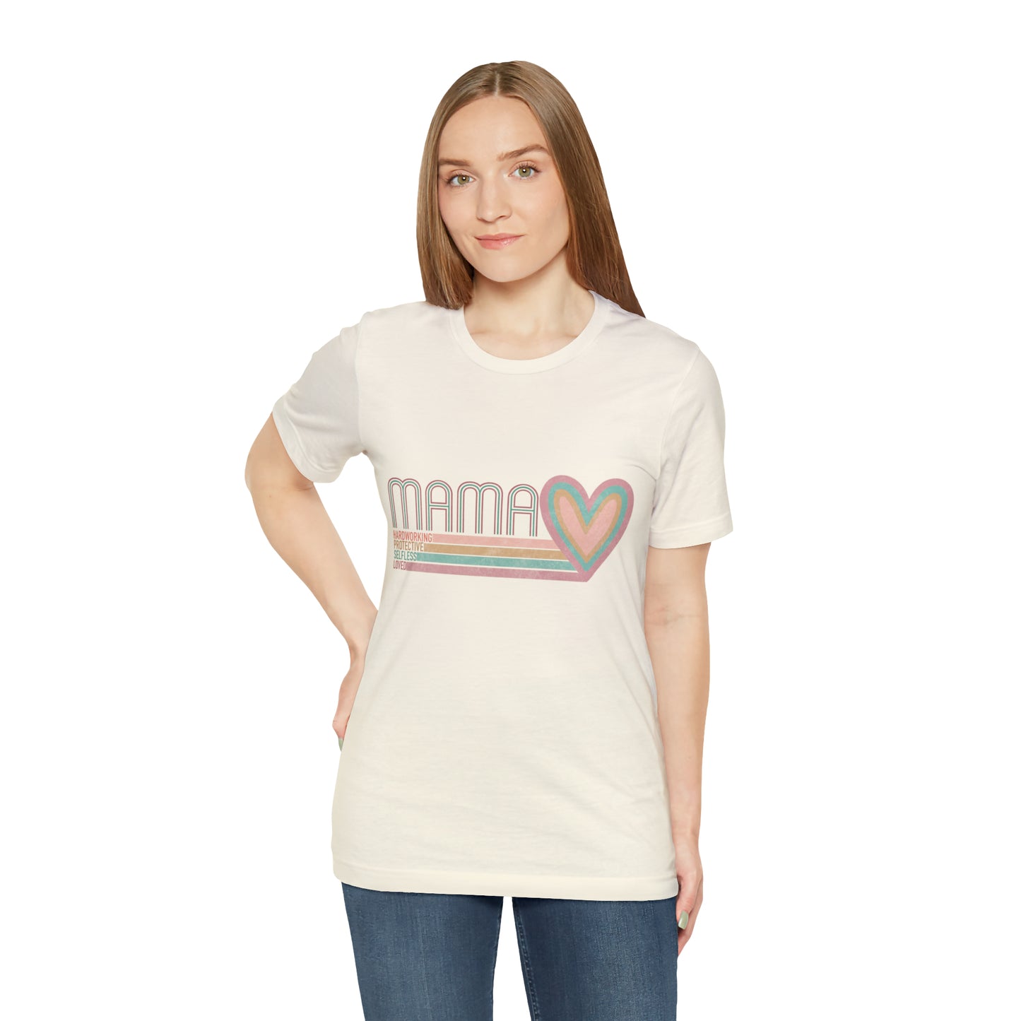 Mama Love Cotton Blend Unisex Jersey Short Sleeve Tee Love Shirt