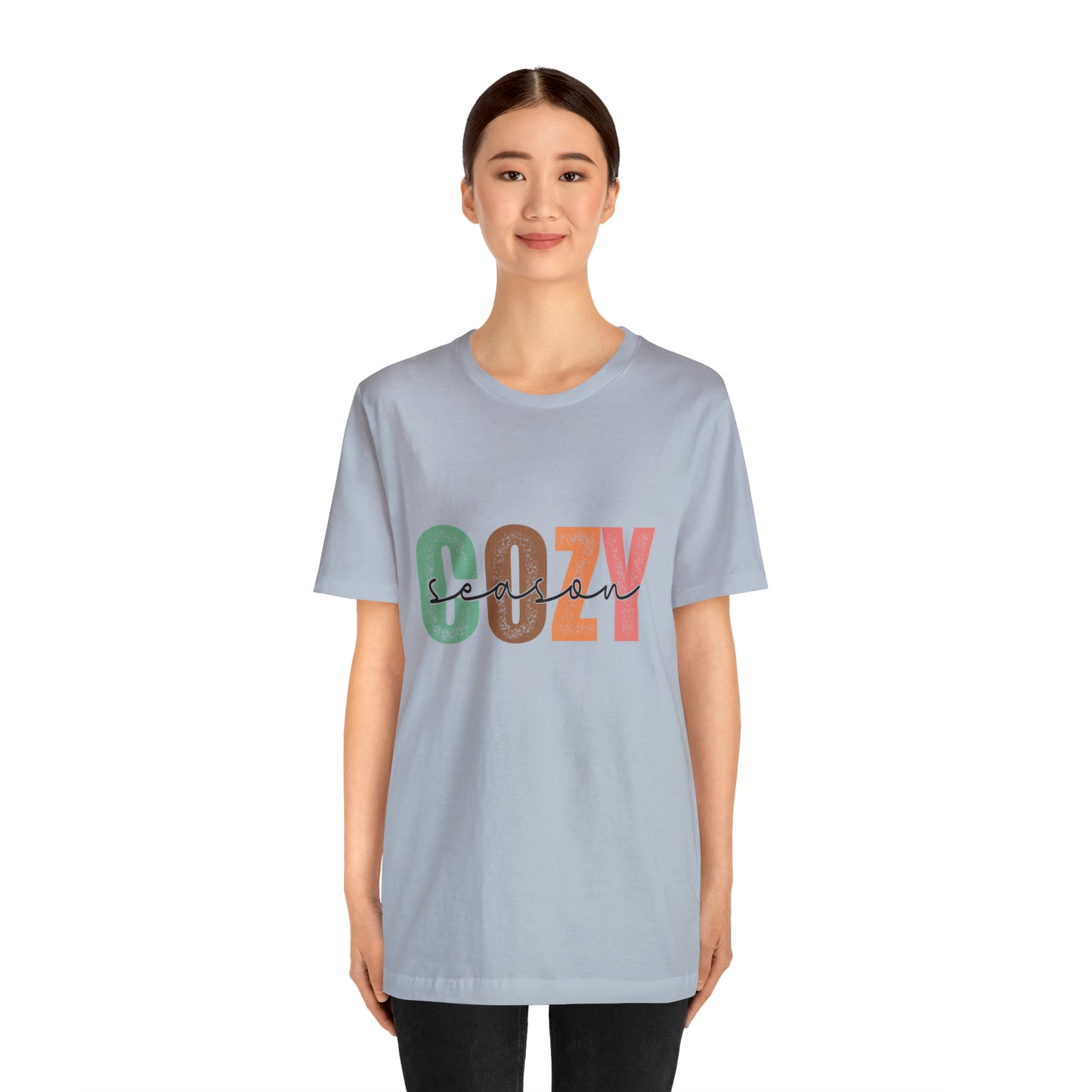 Cozy Season Cotton Blend Unisex Jersey Short Sleeve Tee Season Shirt Cozy Tshirt