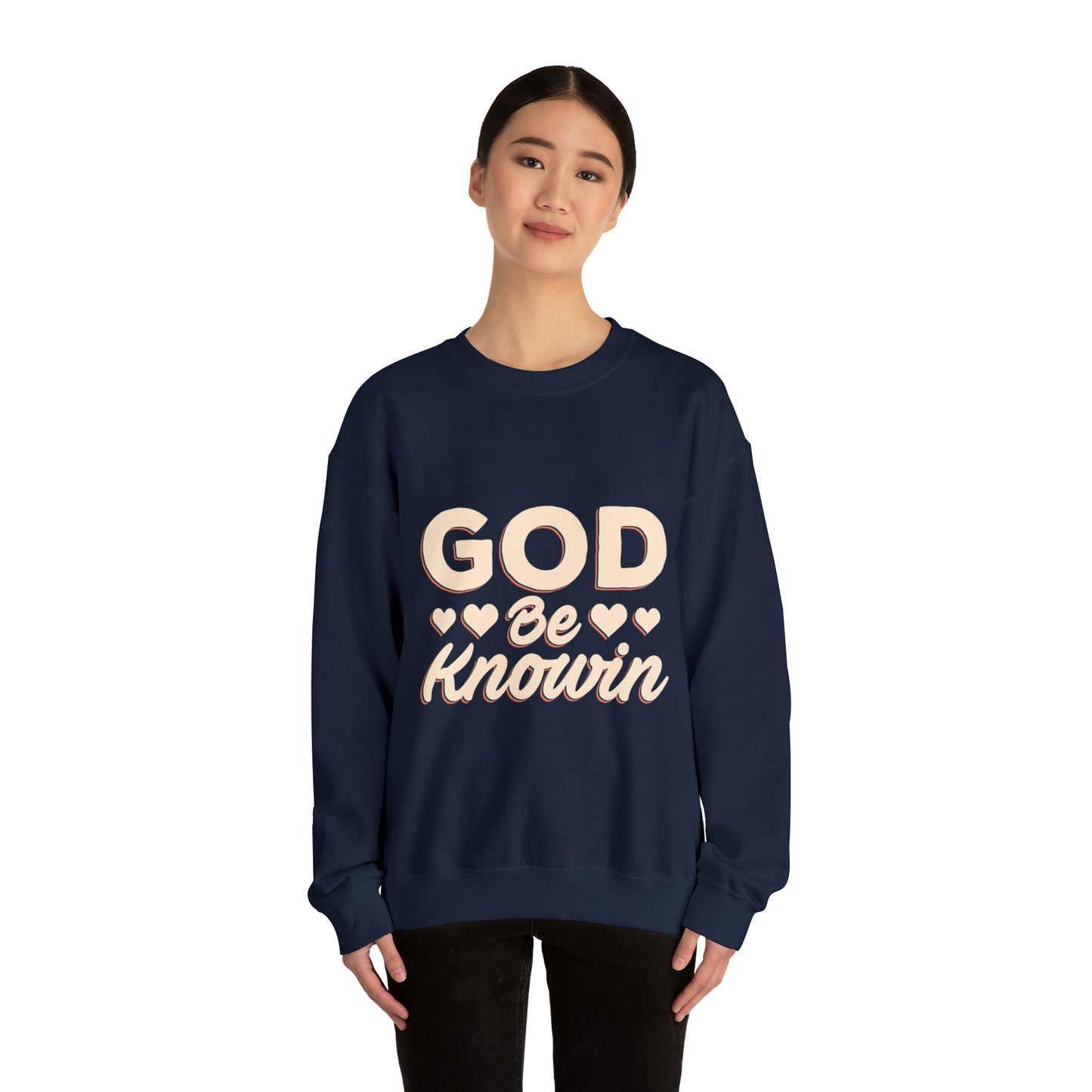 God be knowin cotton Unisex Heavy Blend God knowin Crewneck Sweatshirt