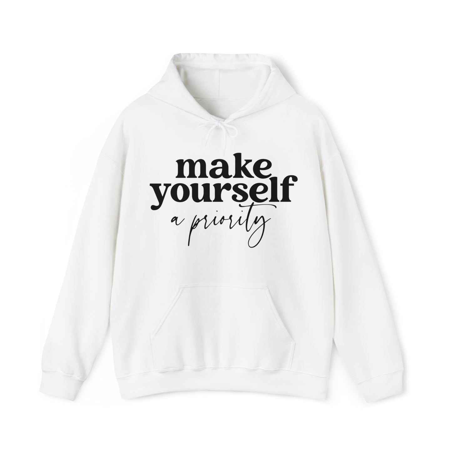 Make yourself a priority Motivated  Unisex Heavy Blend Inspired Hooded Sweatshirt