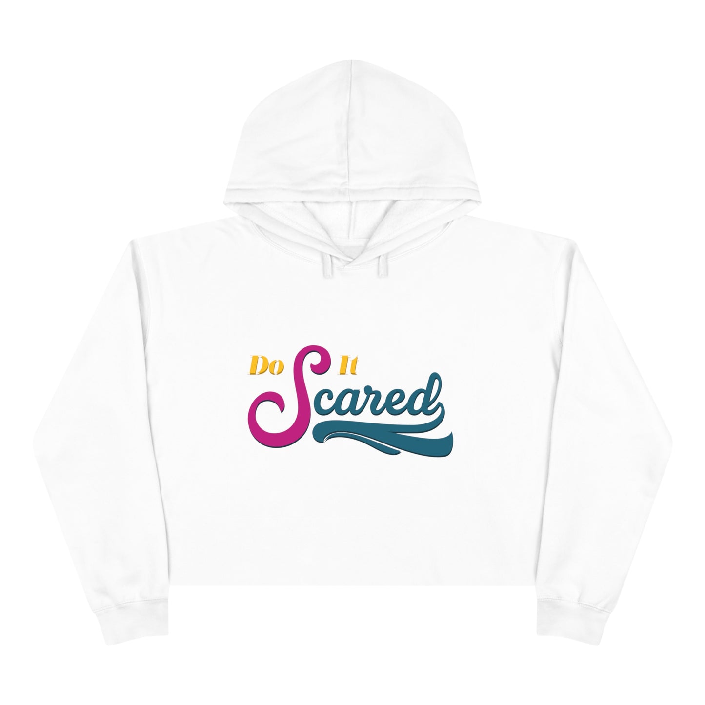 Do It Scared Cropped Hoodie