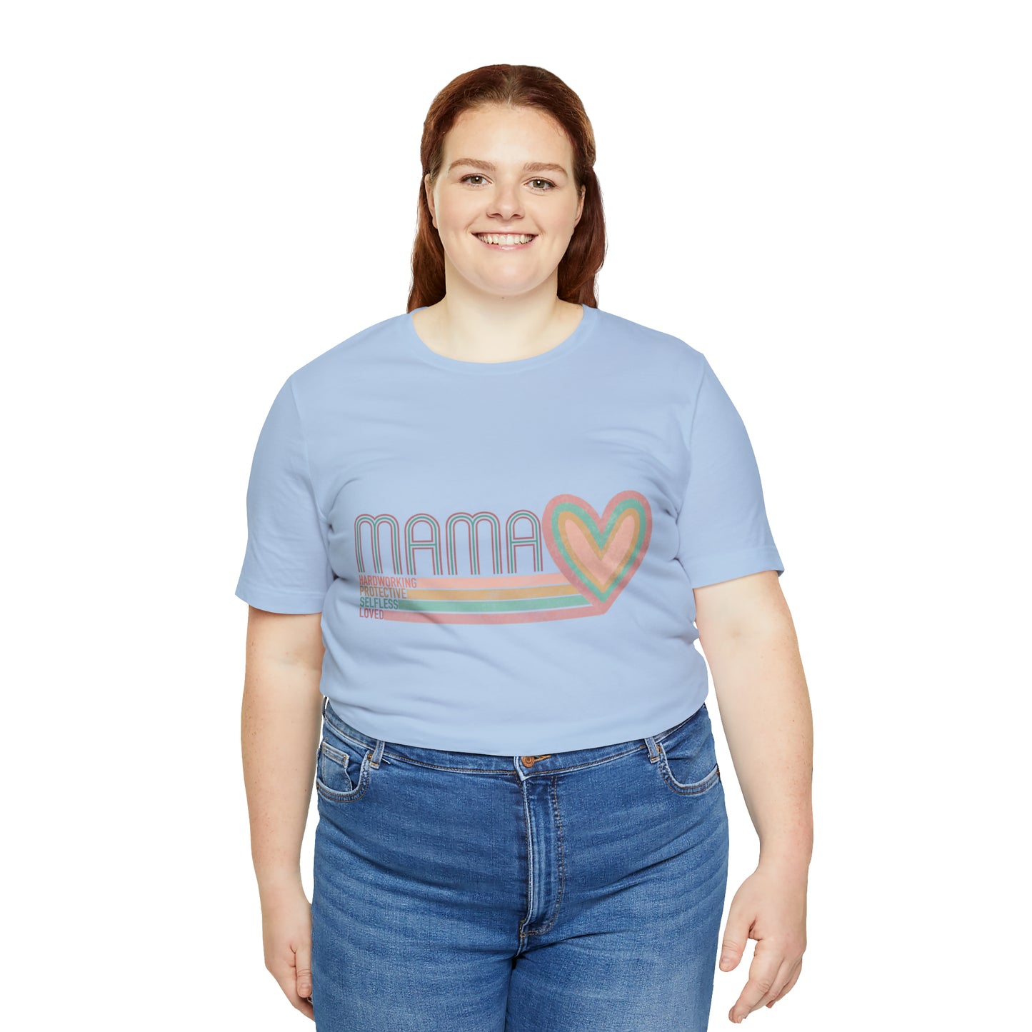 Mama Love Cotton Blend Unisex Jersey Short Sleeve Tee Love Shirt