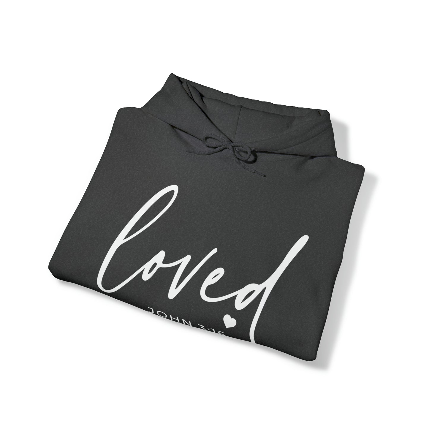 Loved Cotton Blend Unisex Heavy Blend Happiness Hooded Sweatshirt