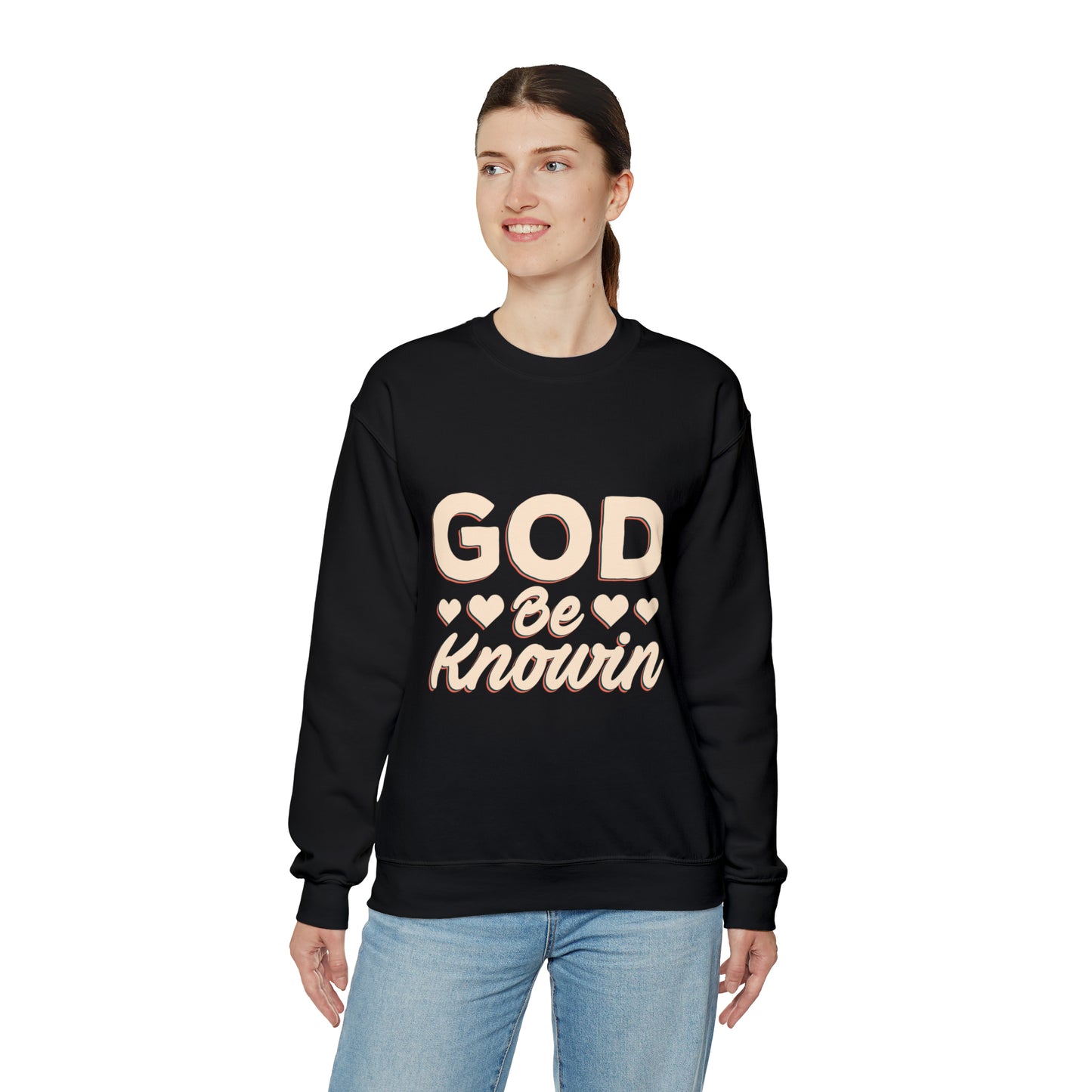 God be knowin cotton Unisex Heavy Blend God knowin Crewneck Sweatshirt