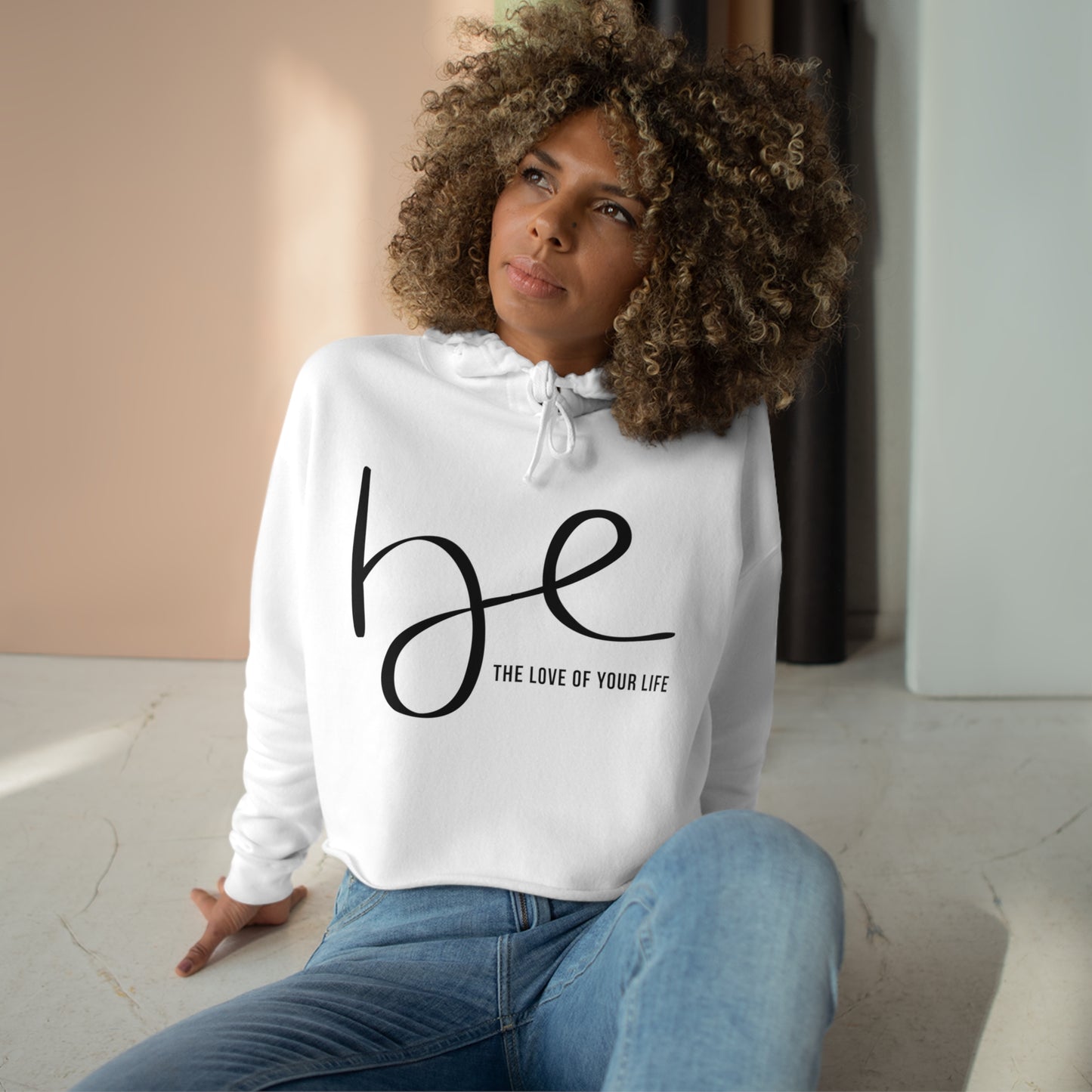 Be The Love of Your Life Crop Hoodie