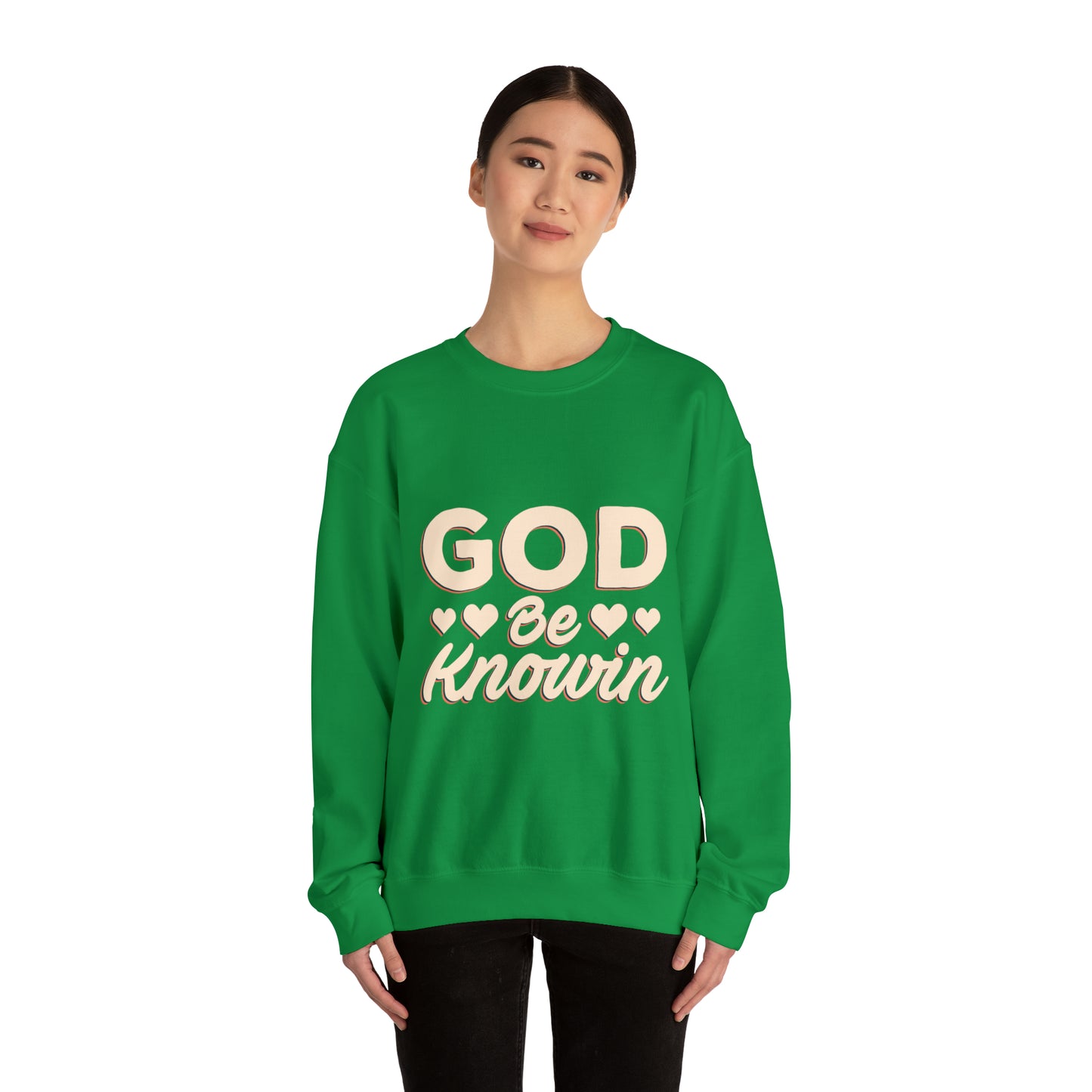 God be knowin cotton Unisex Heavy Blend God knowin Crewneck Sweatshirt