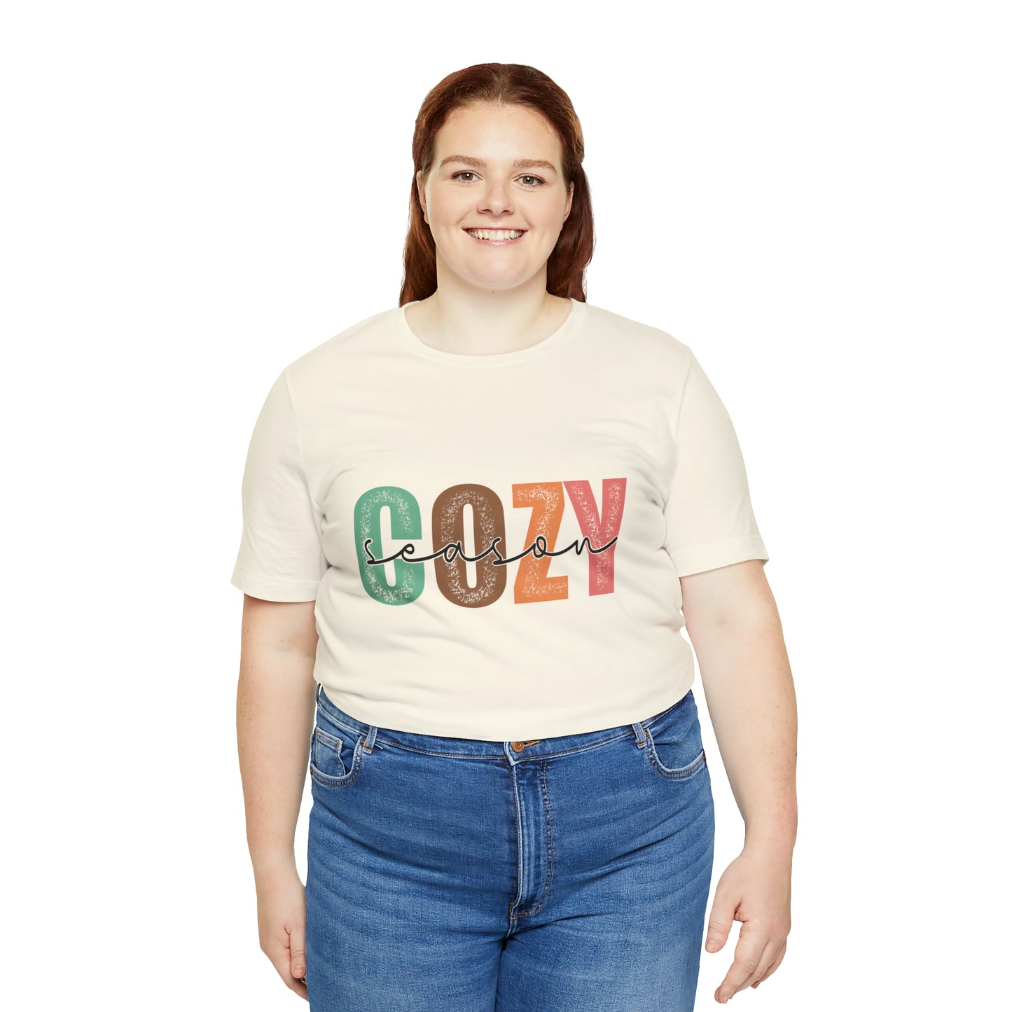 Cozy Season Cotton Blend Unisex Jersey Short Sleeve Tee Season Shirt Cozy Tshirt