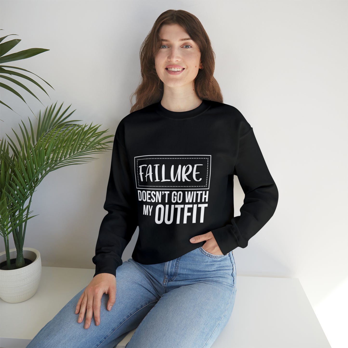 Failure doesn't go with my outfit Unisex Heavy Blend Outfit Crewneck Sweatshirt