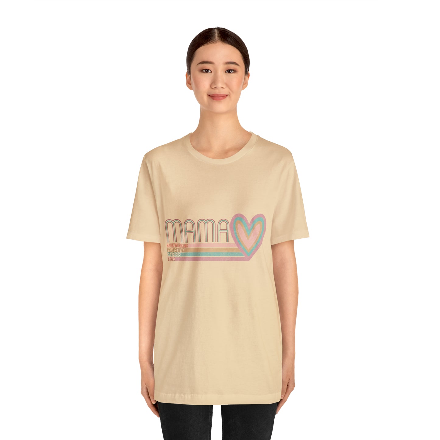 Mama Love Cotton Blend Unisex Jersey Short Sleeve Tee Love Shirt