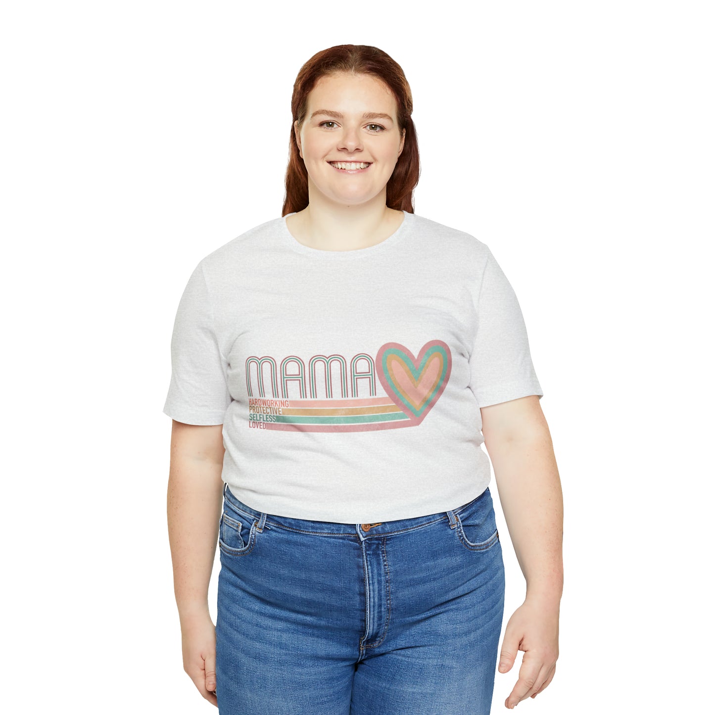 Mama Love Cotton Blend Unisex Jersey Short Sleeve Tee Love Shirt