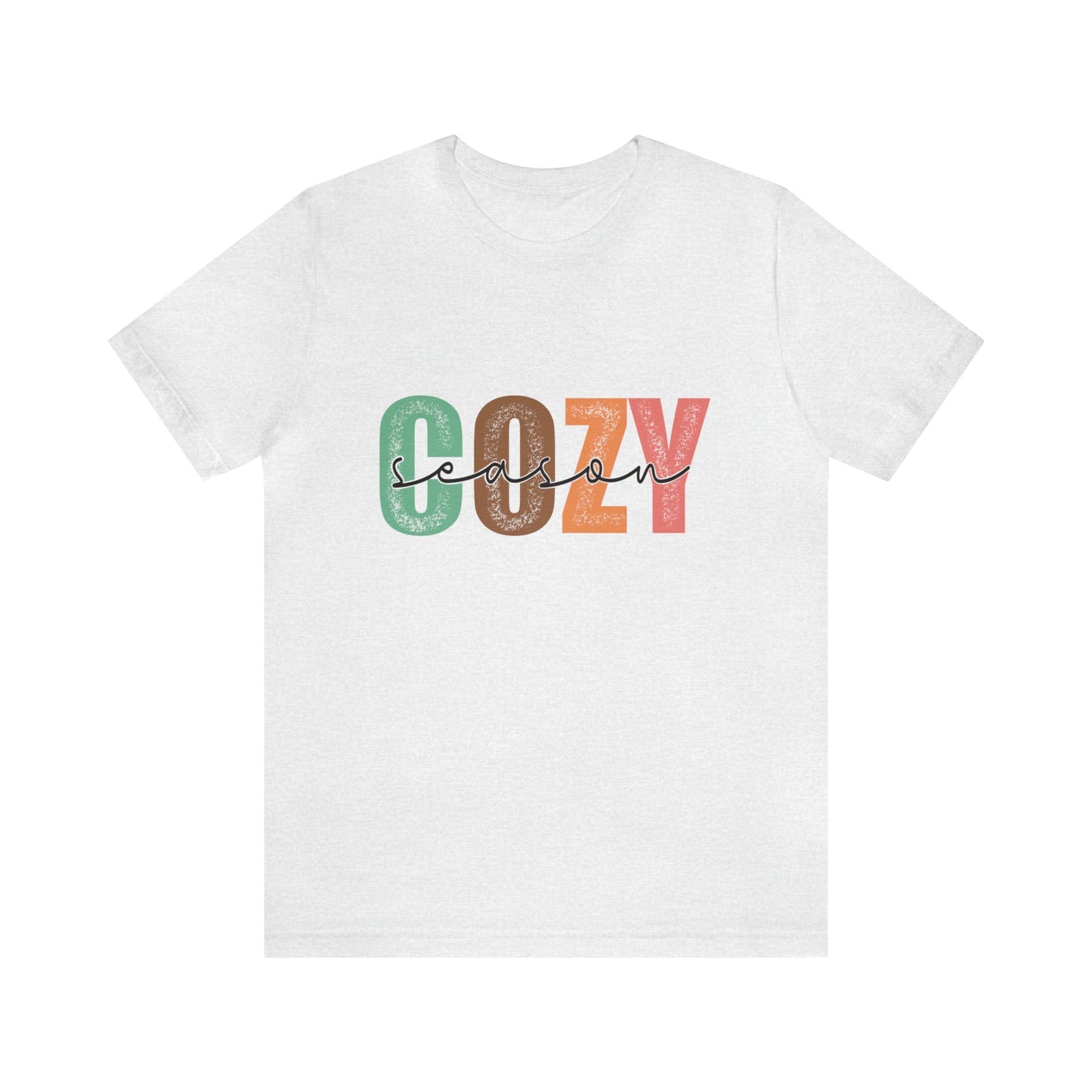 Cozy Season Cotton Blend Unisex Jersey Short Sleeve Tee Season Shirt Cozy Tshirt