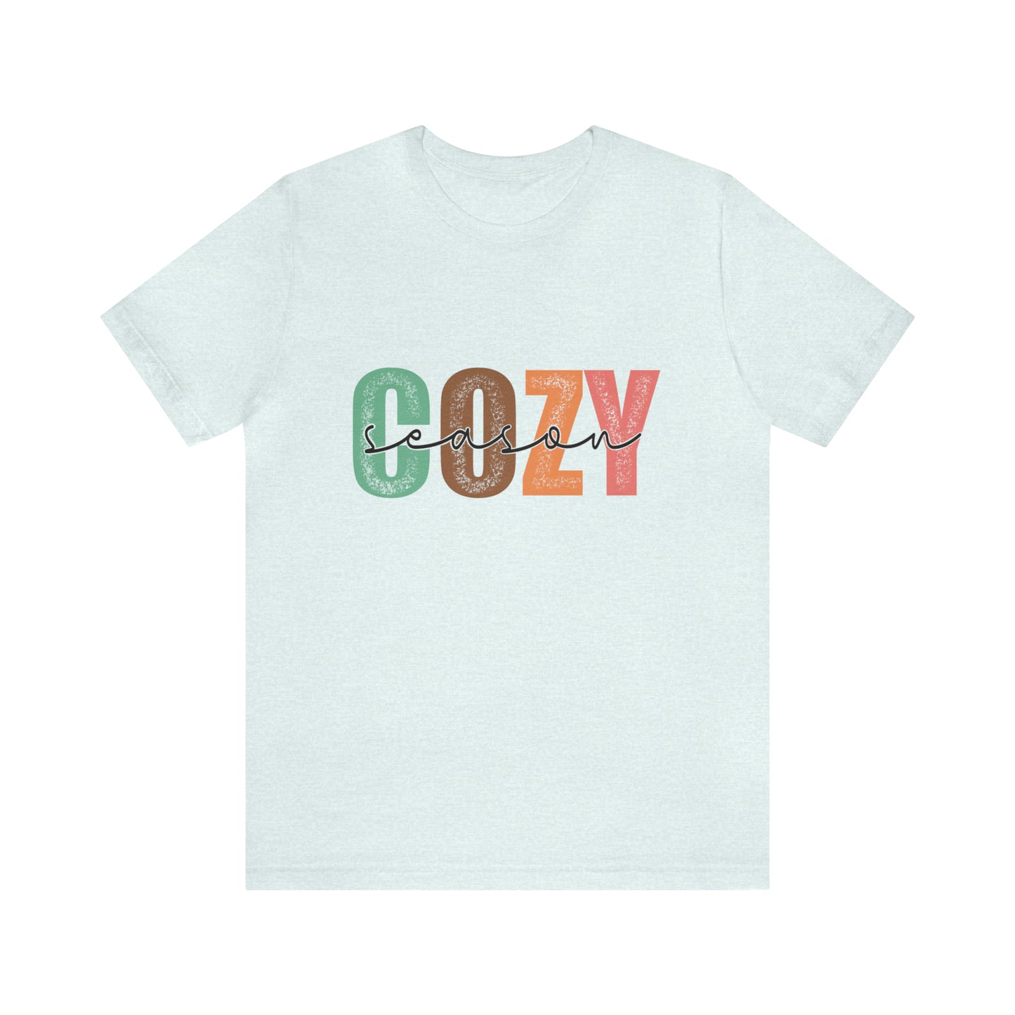Cozy Season Cotton Blend Unisex Jersey Short Sleeve Tee Season Shirt Cozy Tshirt