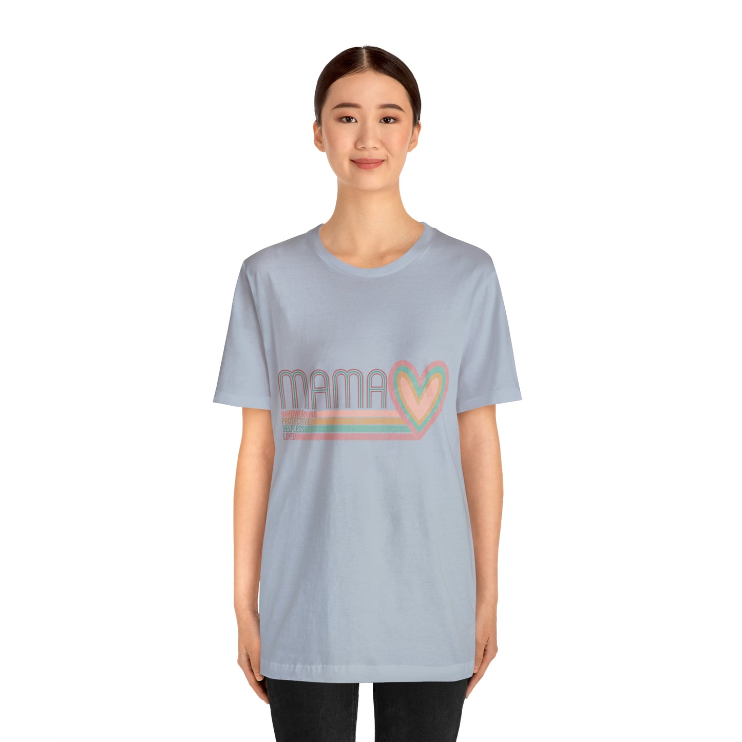 Mama Love Cotton Blend Unisex Jersey Short Sleeve Tee Love Shirt