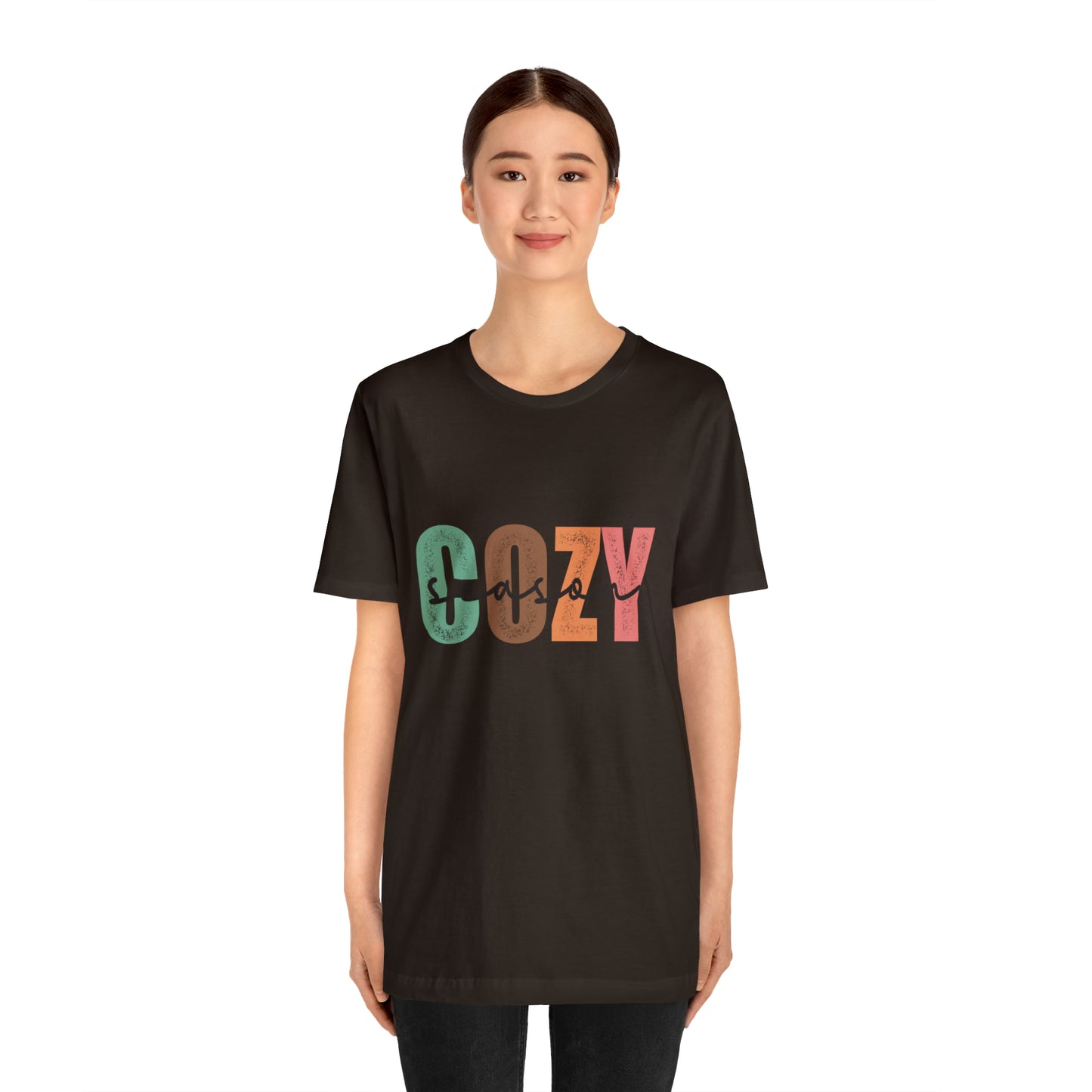 Cozy Season Cotton Blend Unisex Jersey Short Sleeve Tee Season Shirt Cozy Tshirt