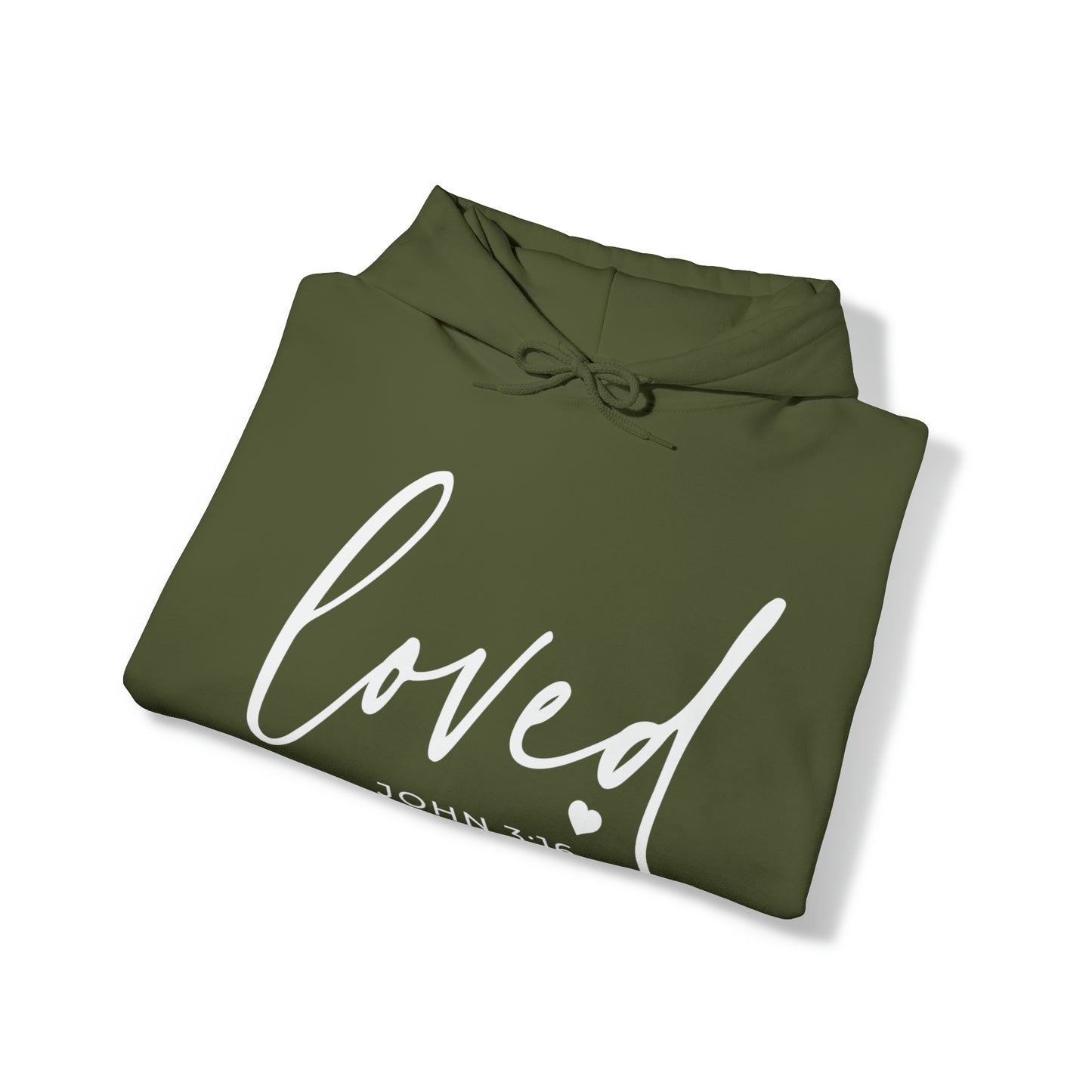 Loved Cotton Blend Unisex Heavy Blend Happiness Hooded Sweatshirt