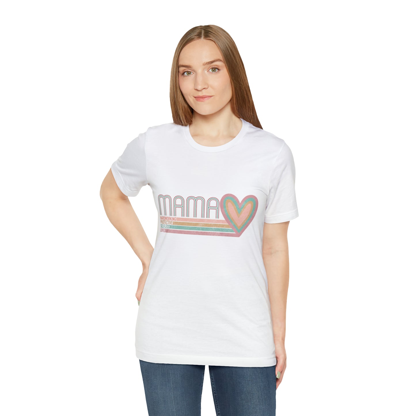 Mama Love Cotton Blend Unisex Jersey Short Sleeve Tee Love Shirt
