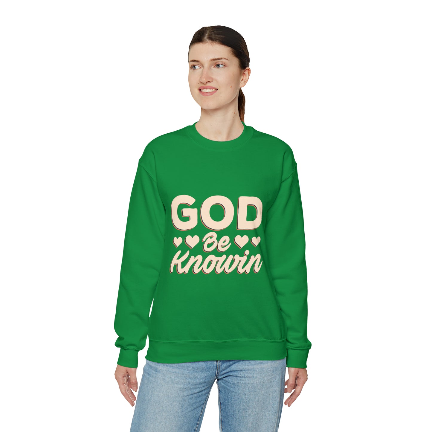 God be knowin cotton Unisex Heavy Blend God knowin Crewneck Sweatshirt
