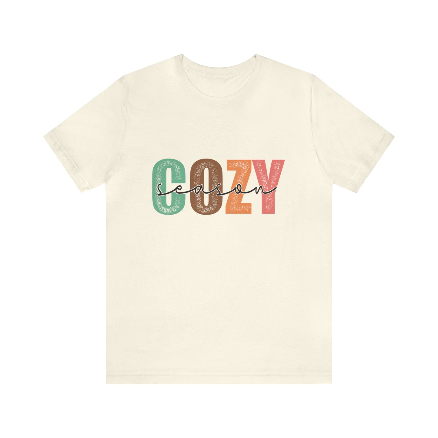 Cozy Season Cotton Blend Unisex Jersey Short Sleeve Tee Season Shirt Cozy Tshirt