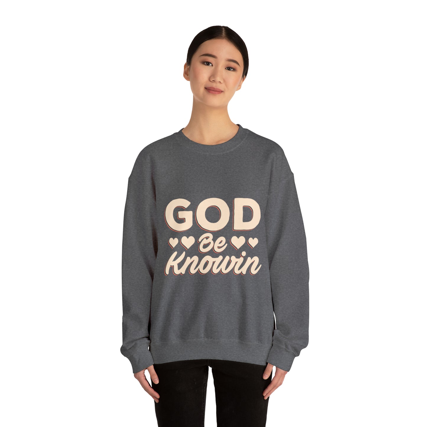 God be knowin cotton Unisex Heavy Blend God knowin Crewneck Sweatshirt