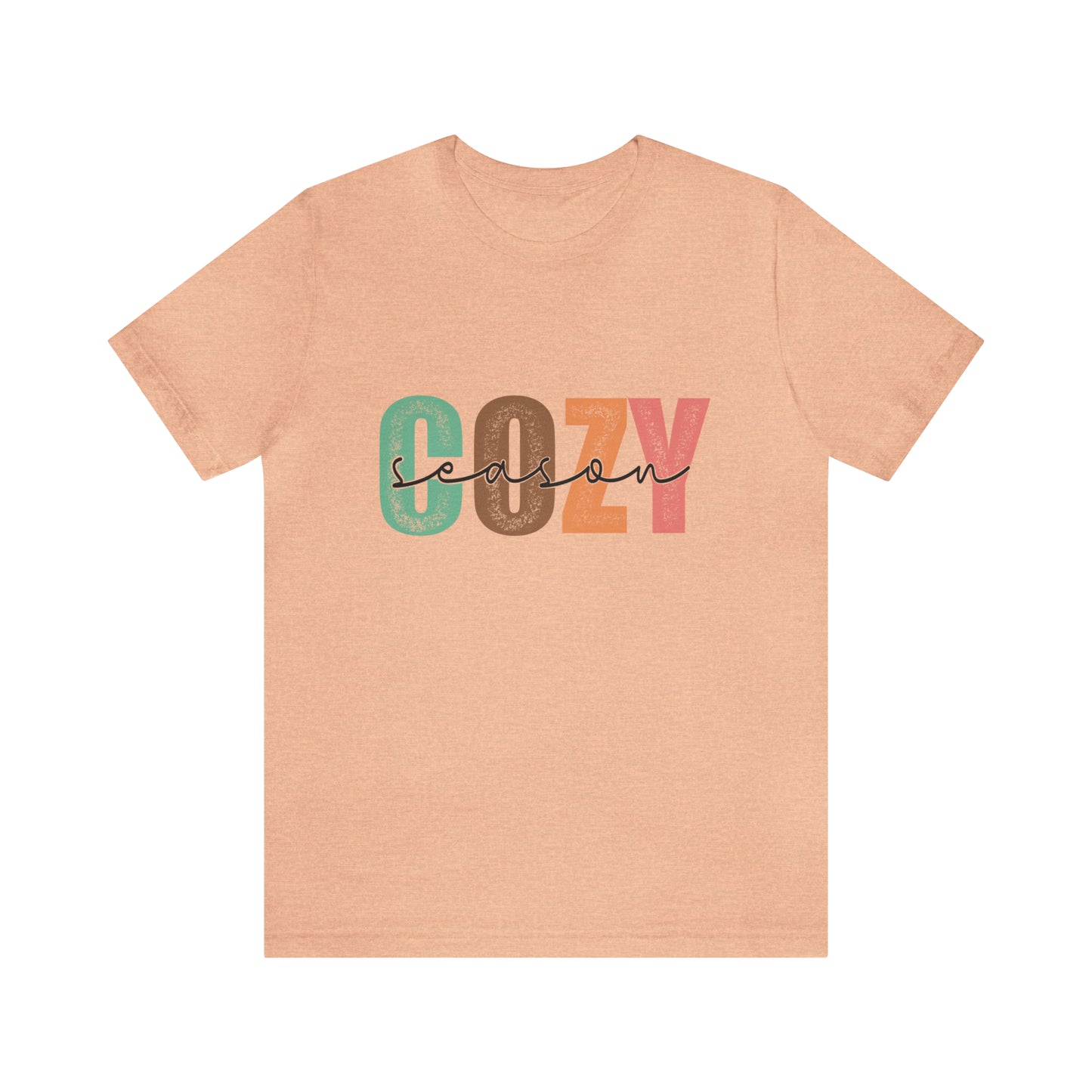 Cozy Season Cotton Blend Unisex Jersey Short Sleeve Tee Season Shirt Cozy Tshirt