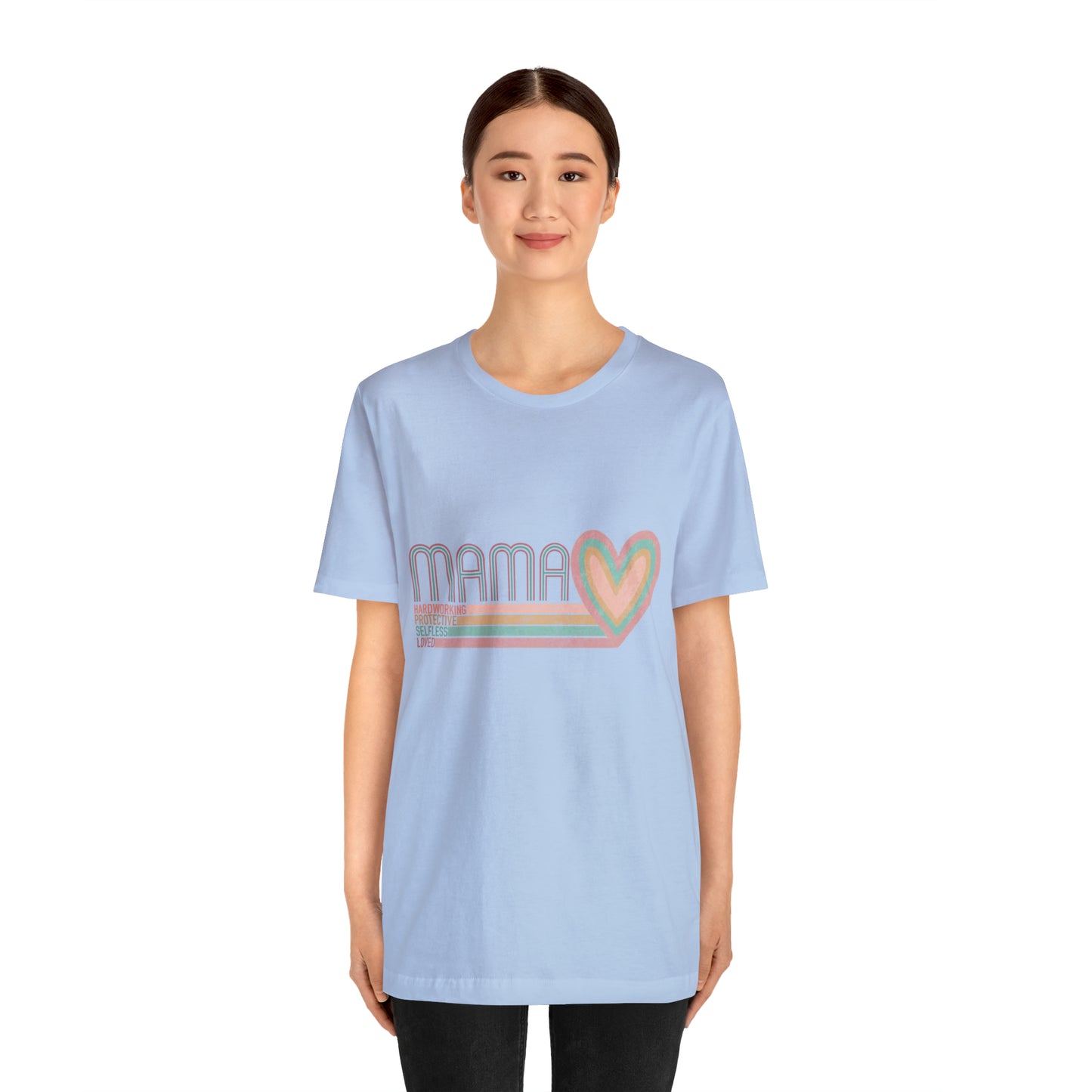 Mama Love Cotton Blend Unisex Jersey Short Sleeve Tee Love Shirt