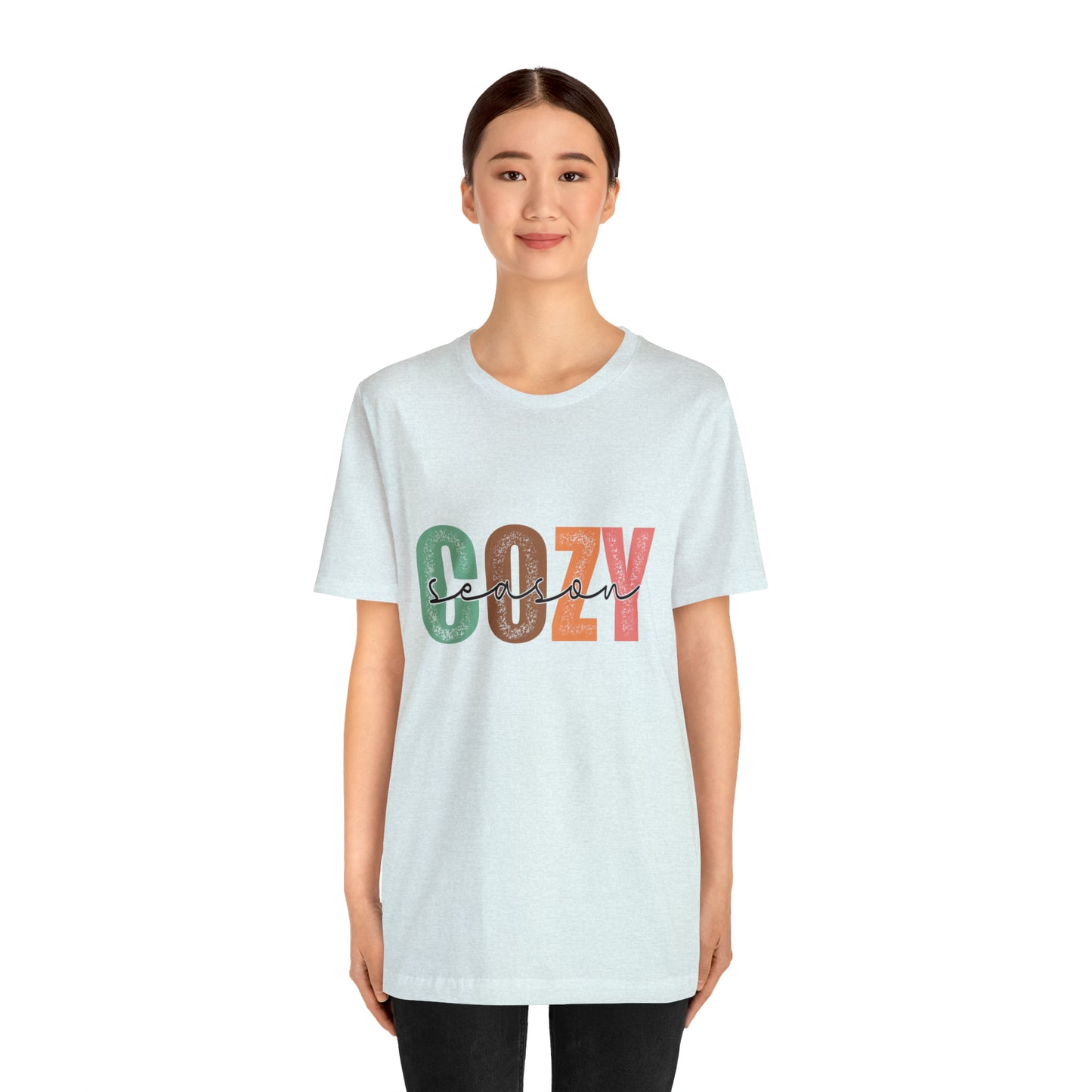 Cozy Season Cotton Blend Unisex Jersey Short Sleeve Tee Season Shirt Cozy Tshirt