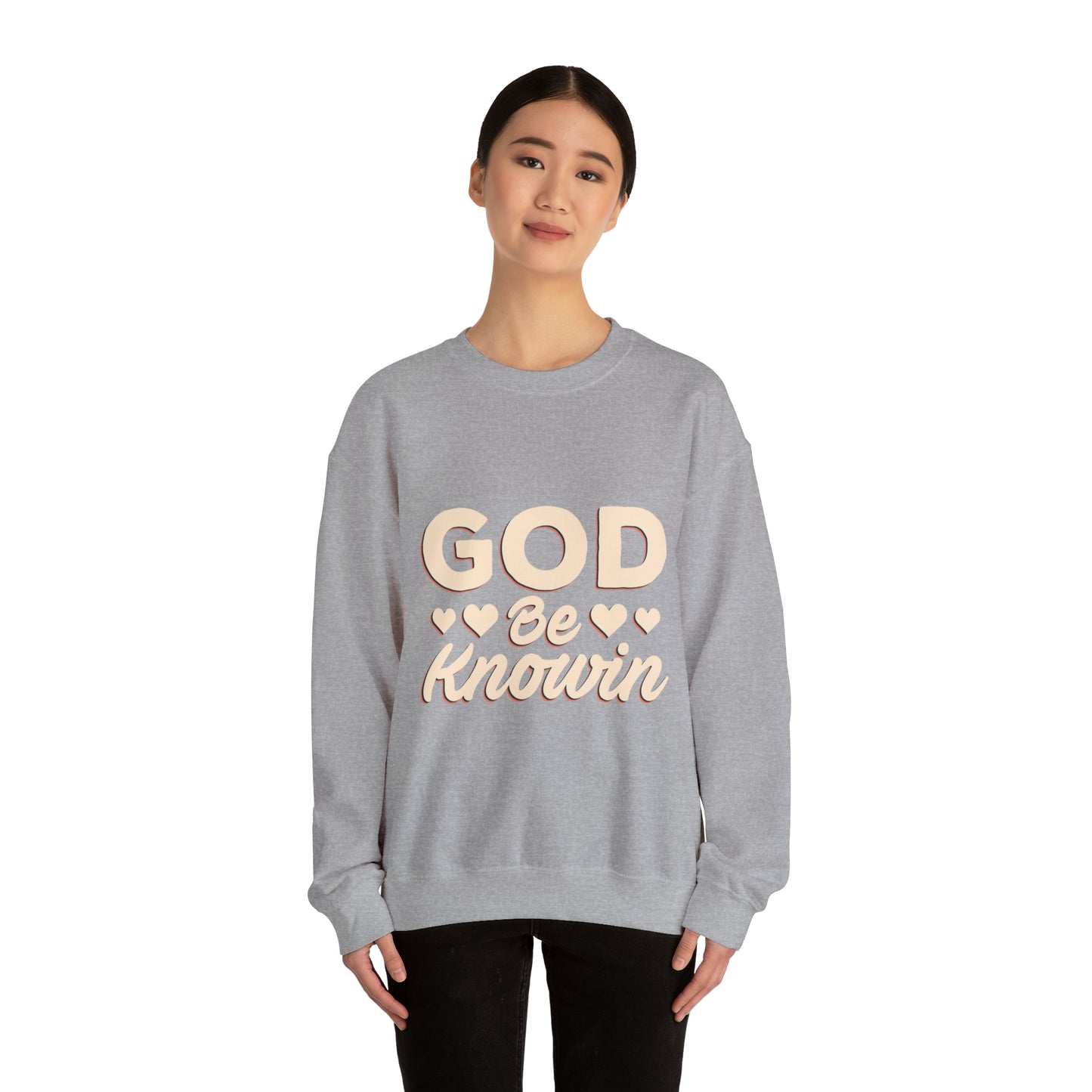 God be knowin cotton Unisex Heavy Blend God knowin Crewneck Sweatshirt